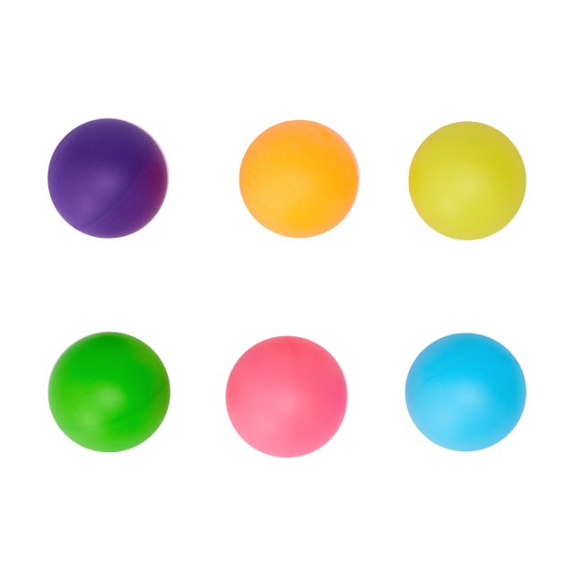 6 Pack Table Tennis Balls Bright Kmart NZ