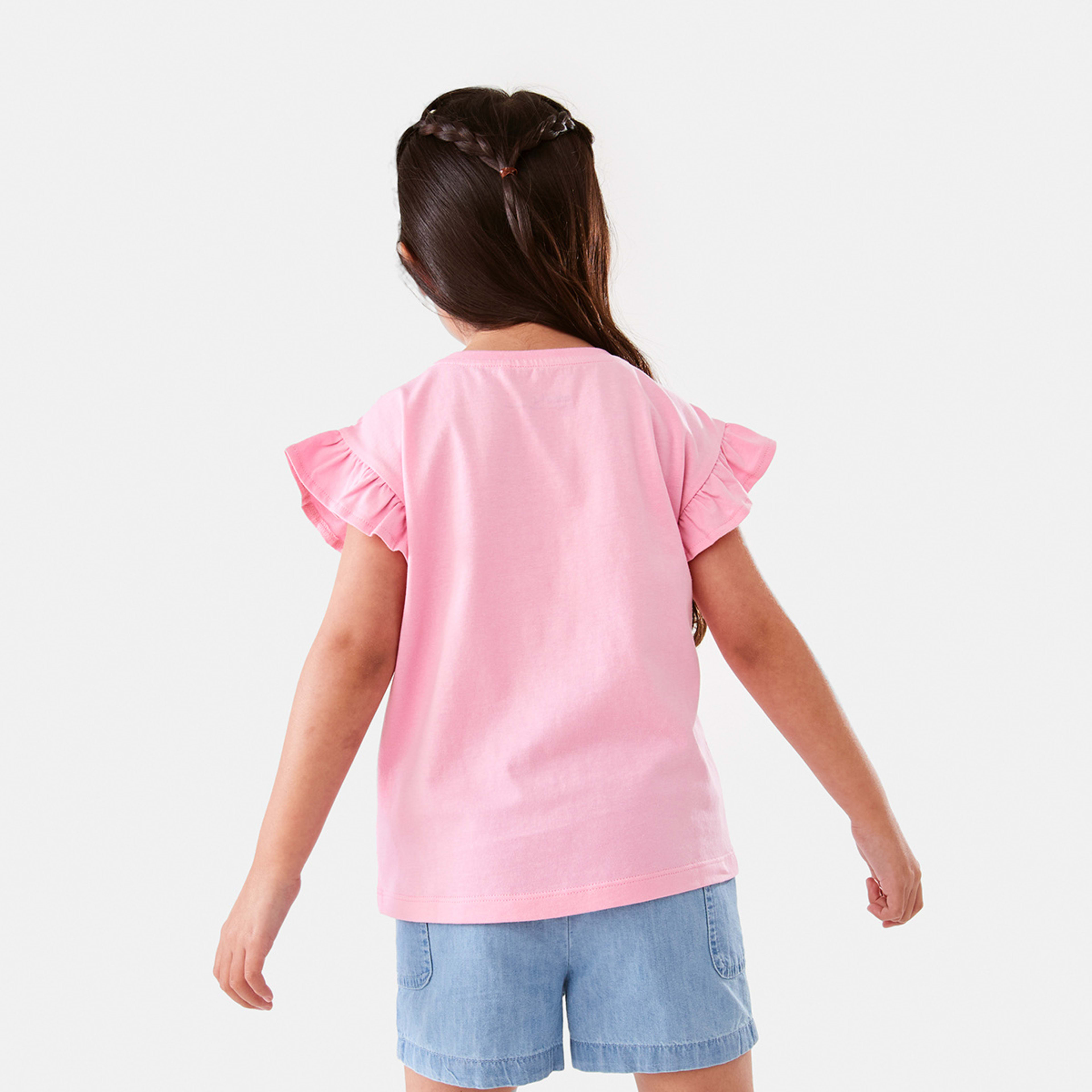 3 Print Flap Novelty T-shirt Pnk Wmelon, 3 of 10