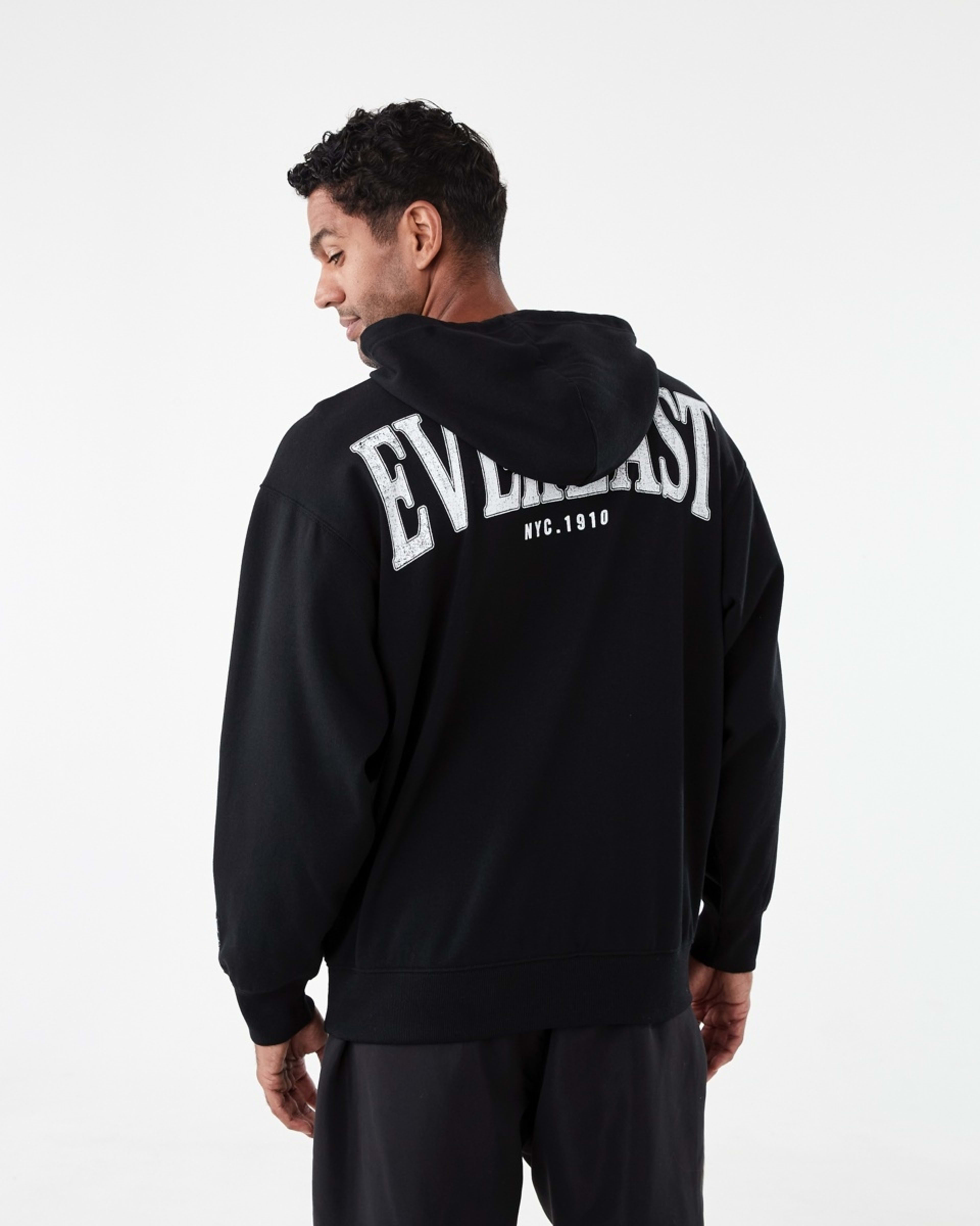 3 Everlast Mens Oversized Hoodie EVERLAST BLACK, 3 of 9
