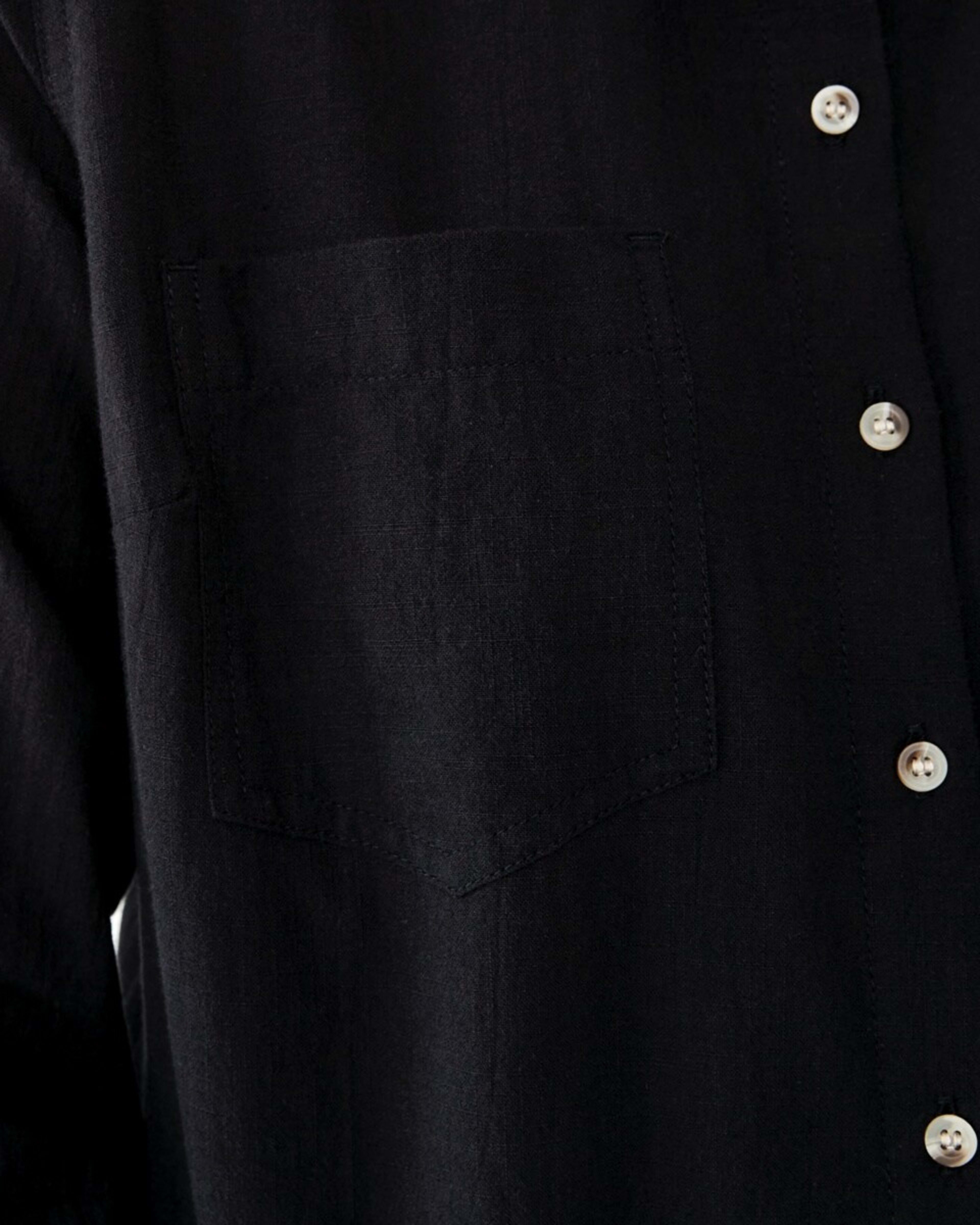 6 Long Sleeve Casual Shirt Black, 6 of 8