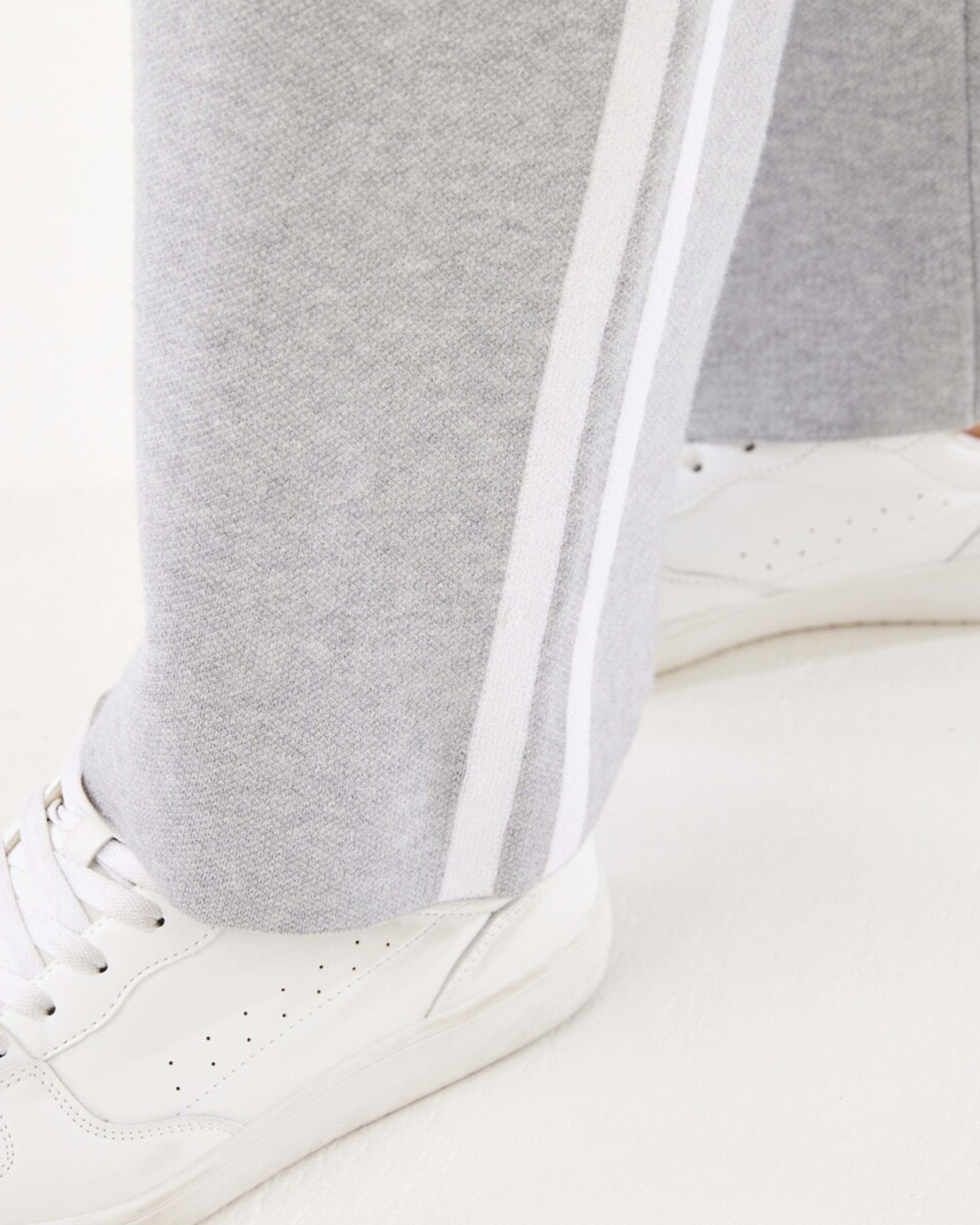 5 True Knit Side Stripe Pants Slvr Marle, 5 of 5