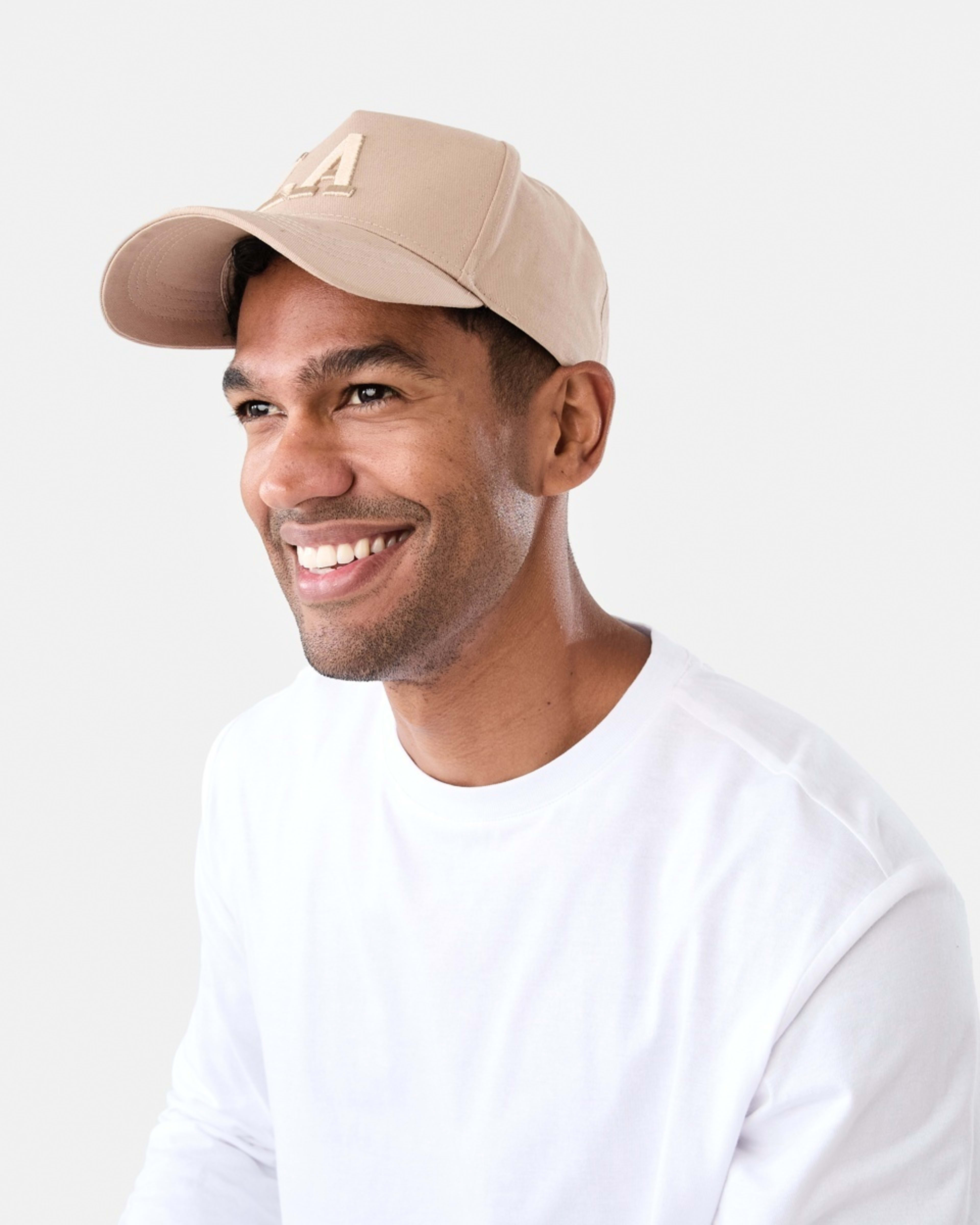 4 Snapback Baseball Cap Beige, 4 of 4