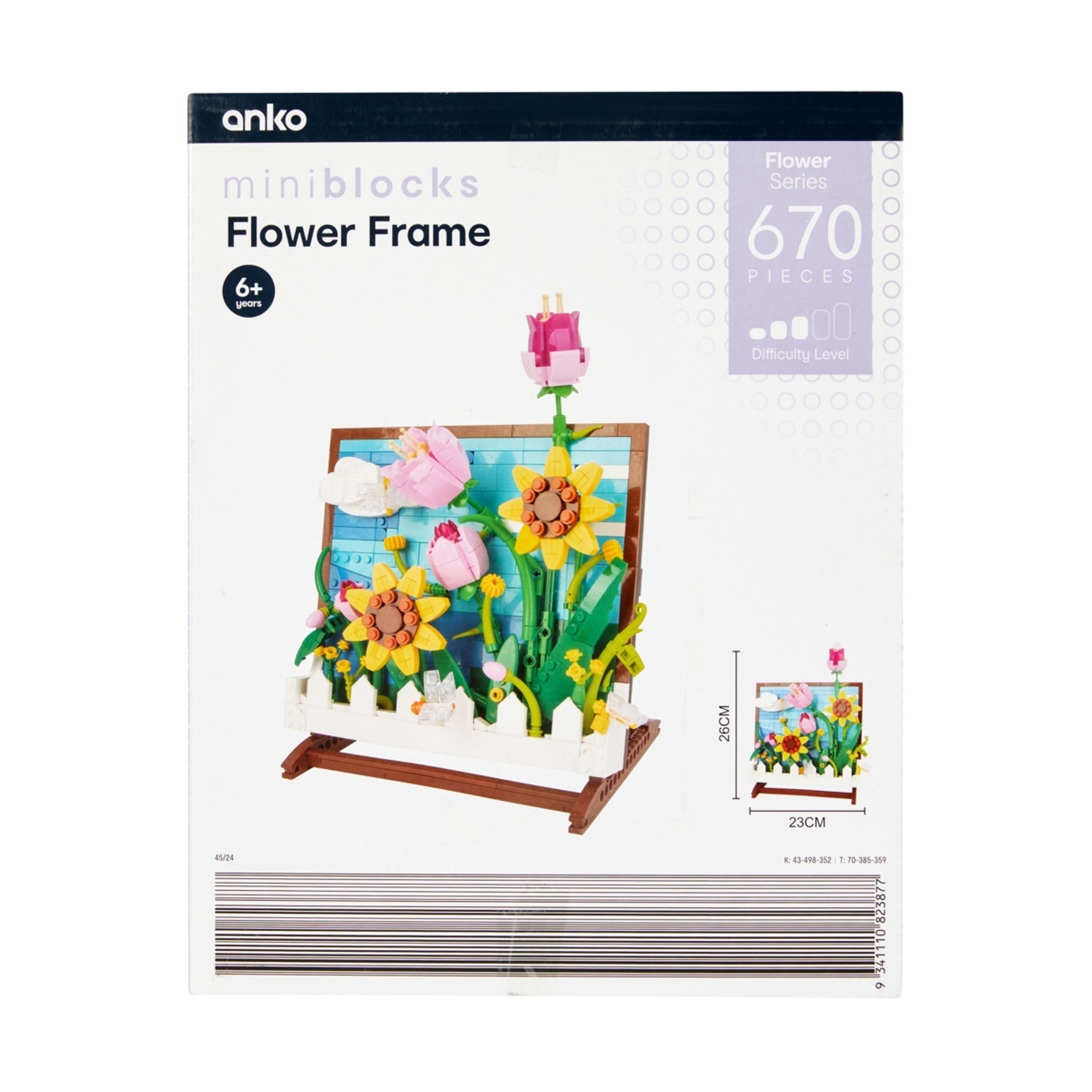6 670 Piece Mini Blocks Flower Series: Flower Frame, 6 of 6
