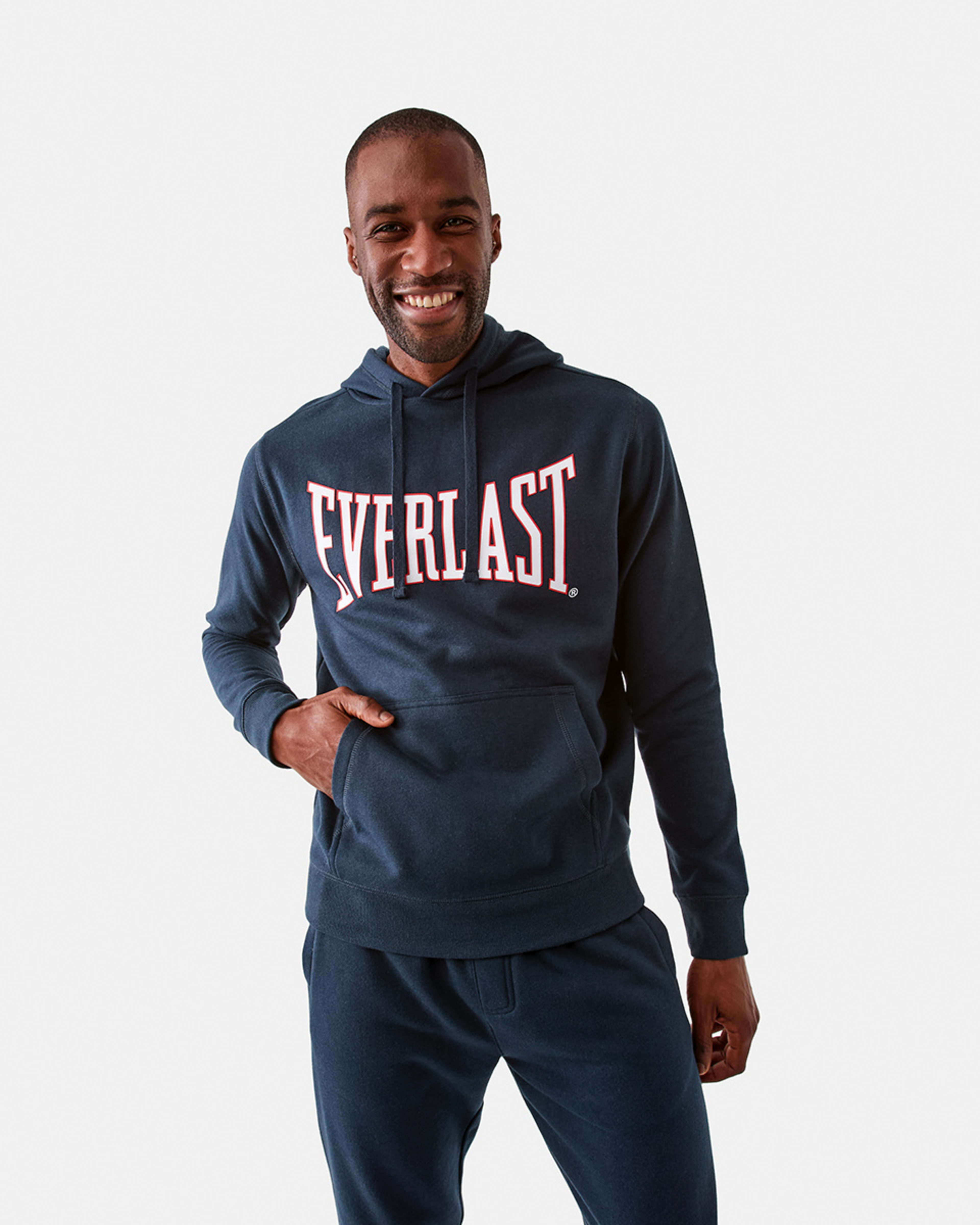 1 Everlast Mens Classic Sport Hoodie Navy, 1 of 7