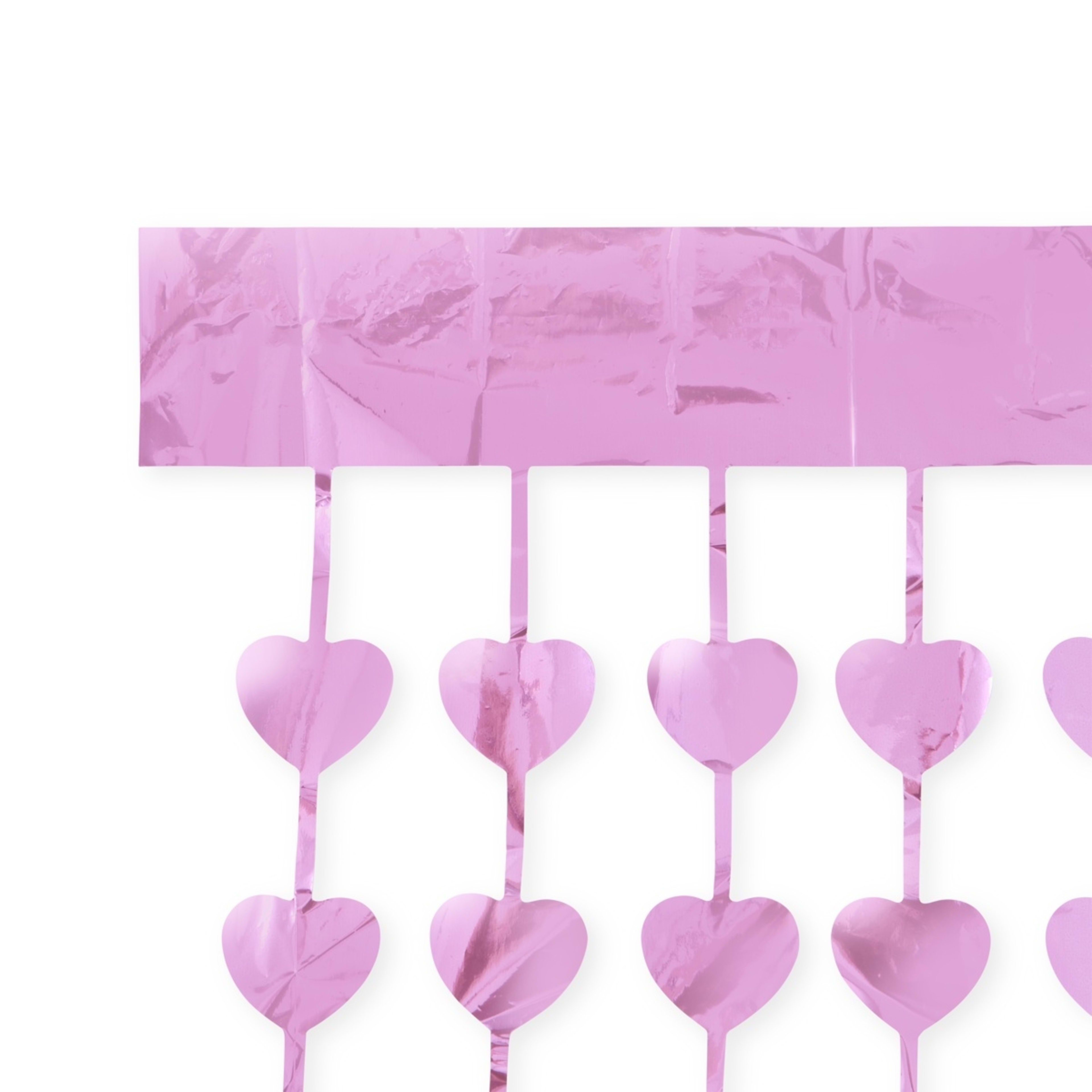 5 Pink Heart Foil Curtain, 5 of 5