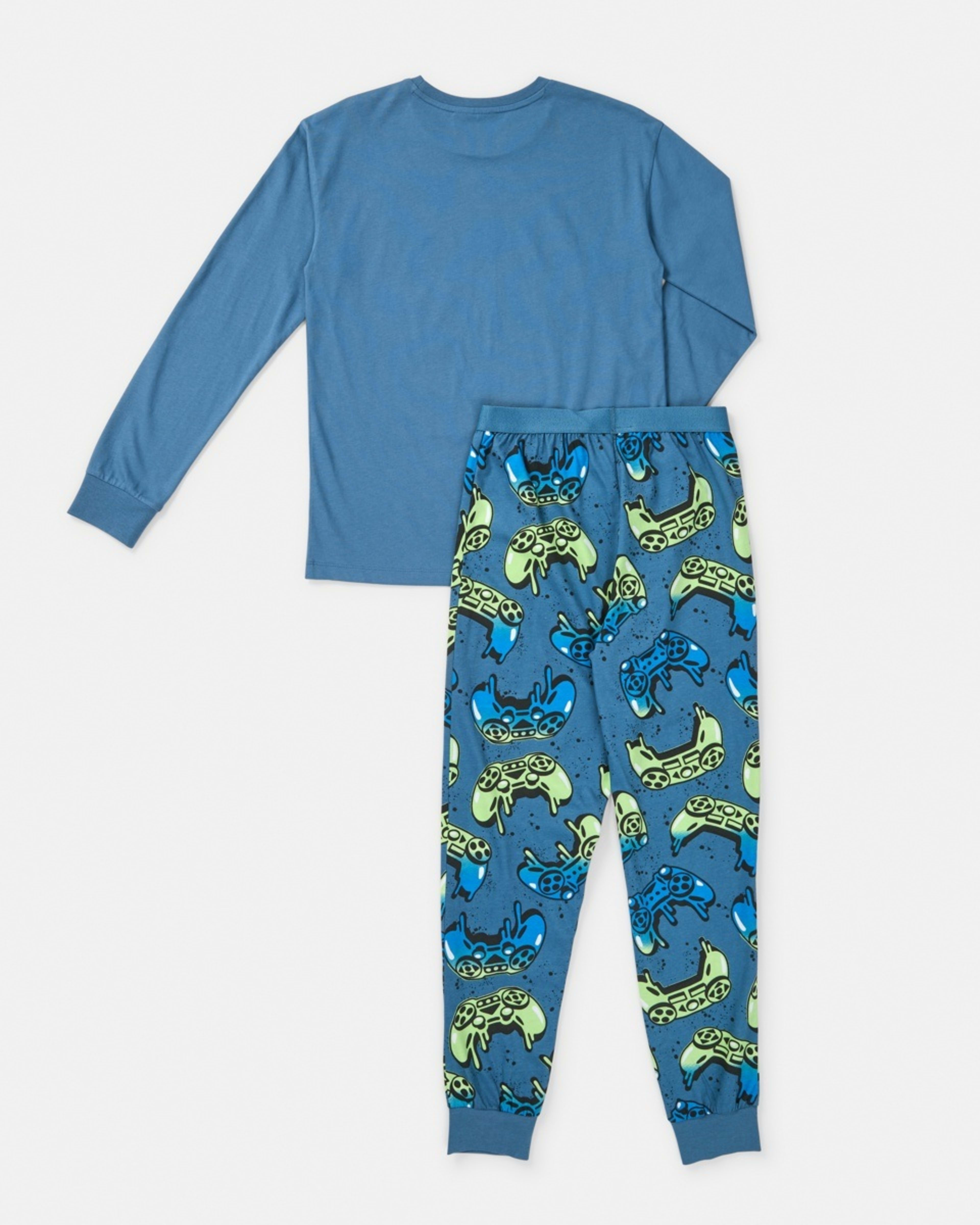 6 Jersey Pyjama Set Chill Out Blue, 6 of 8