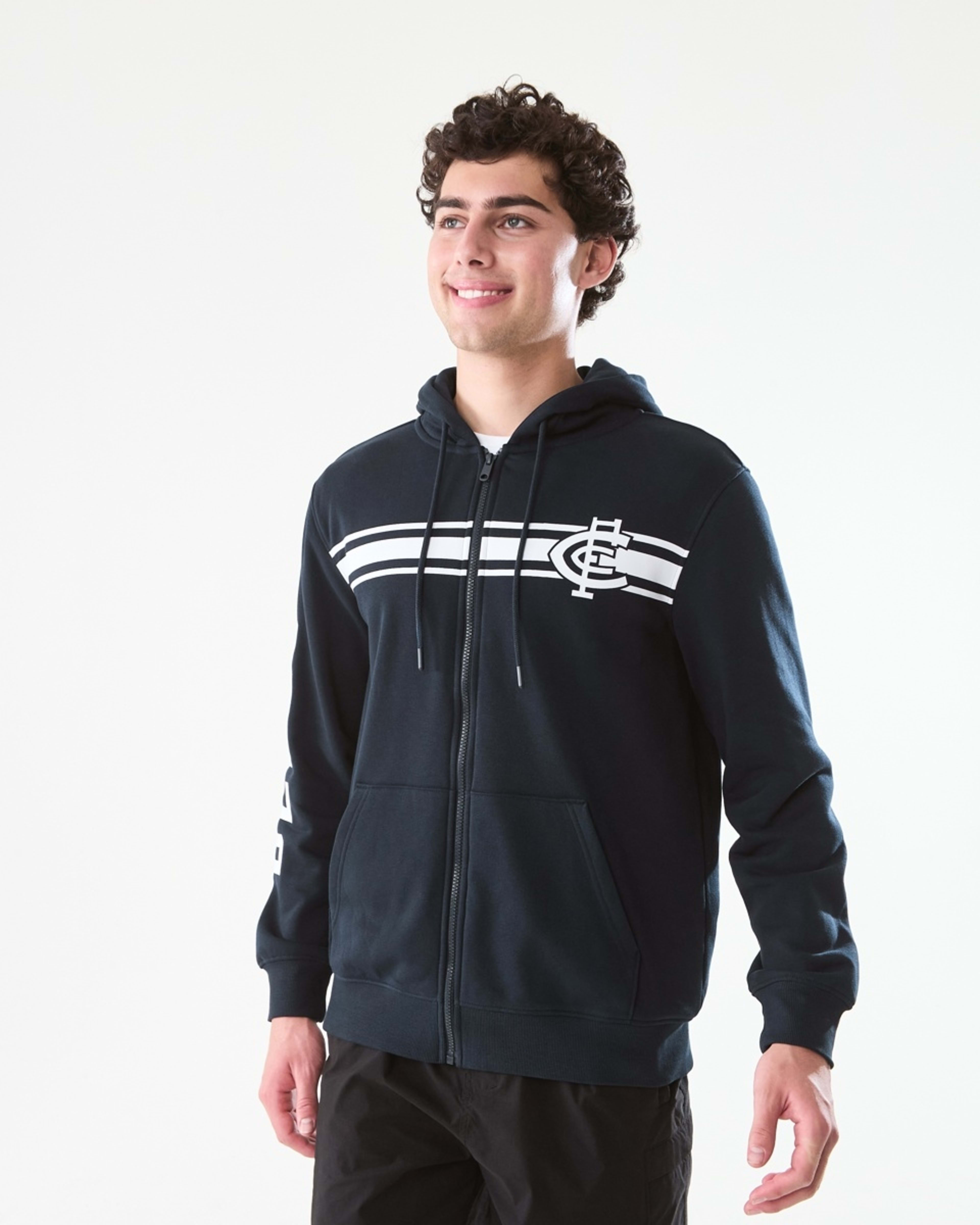 4 Official AFL Adult Zip Through Hoodie Carlton, 4 of 10