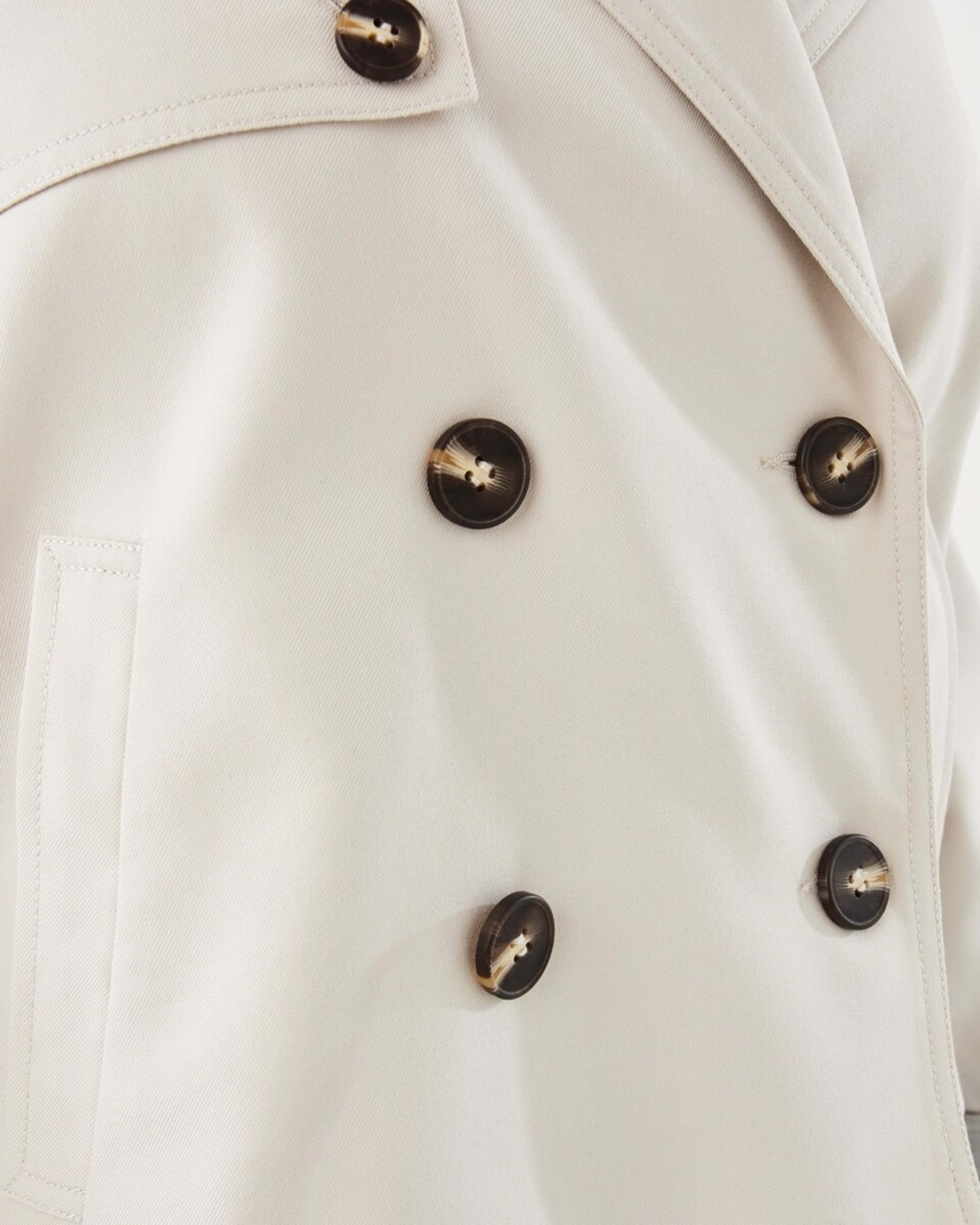 10 Crop Trench Coat Ecru, 10 of 10
