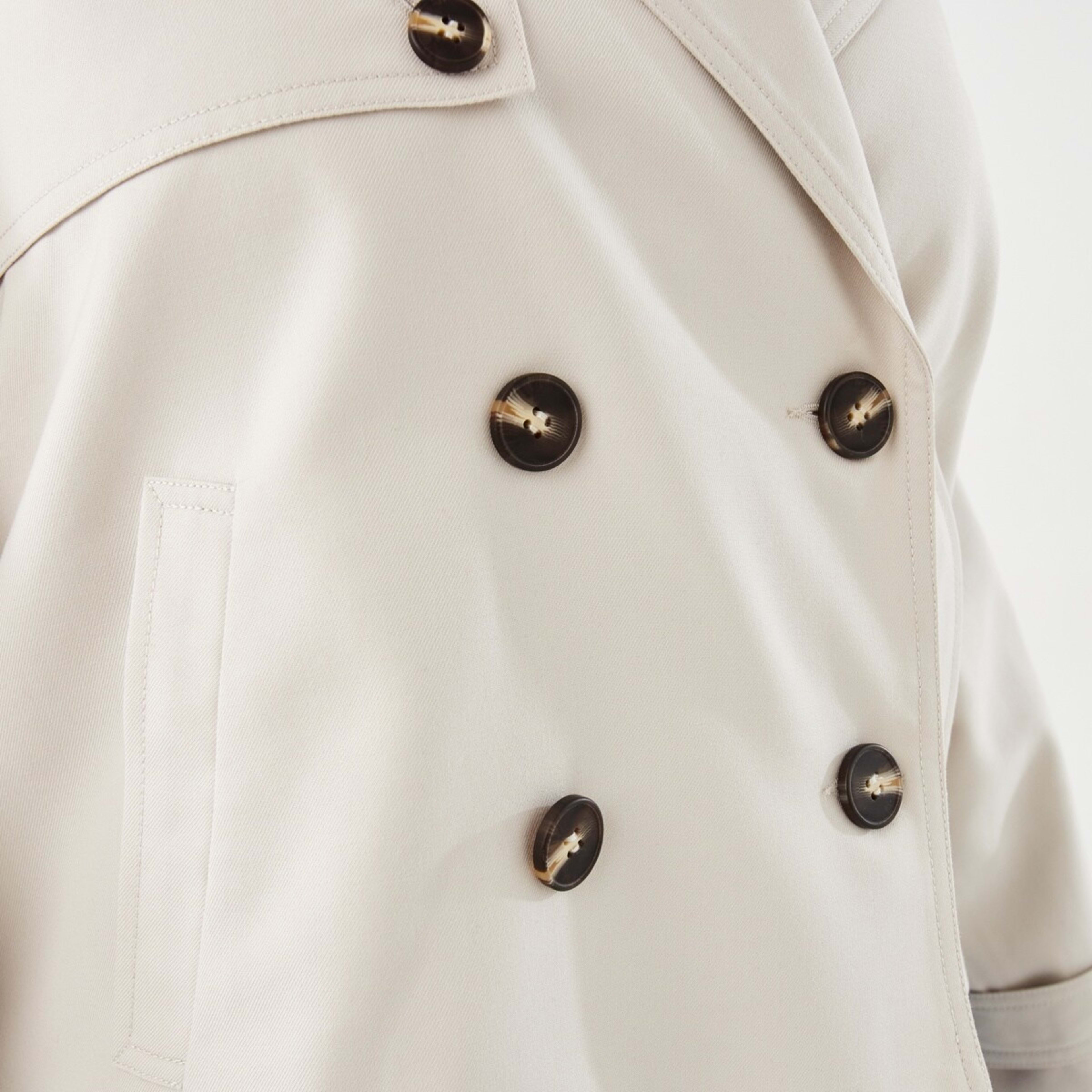 10 Crop Trench Coat Ecru, 10 of 10