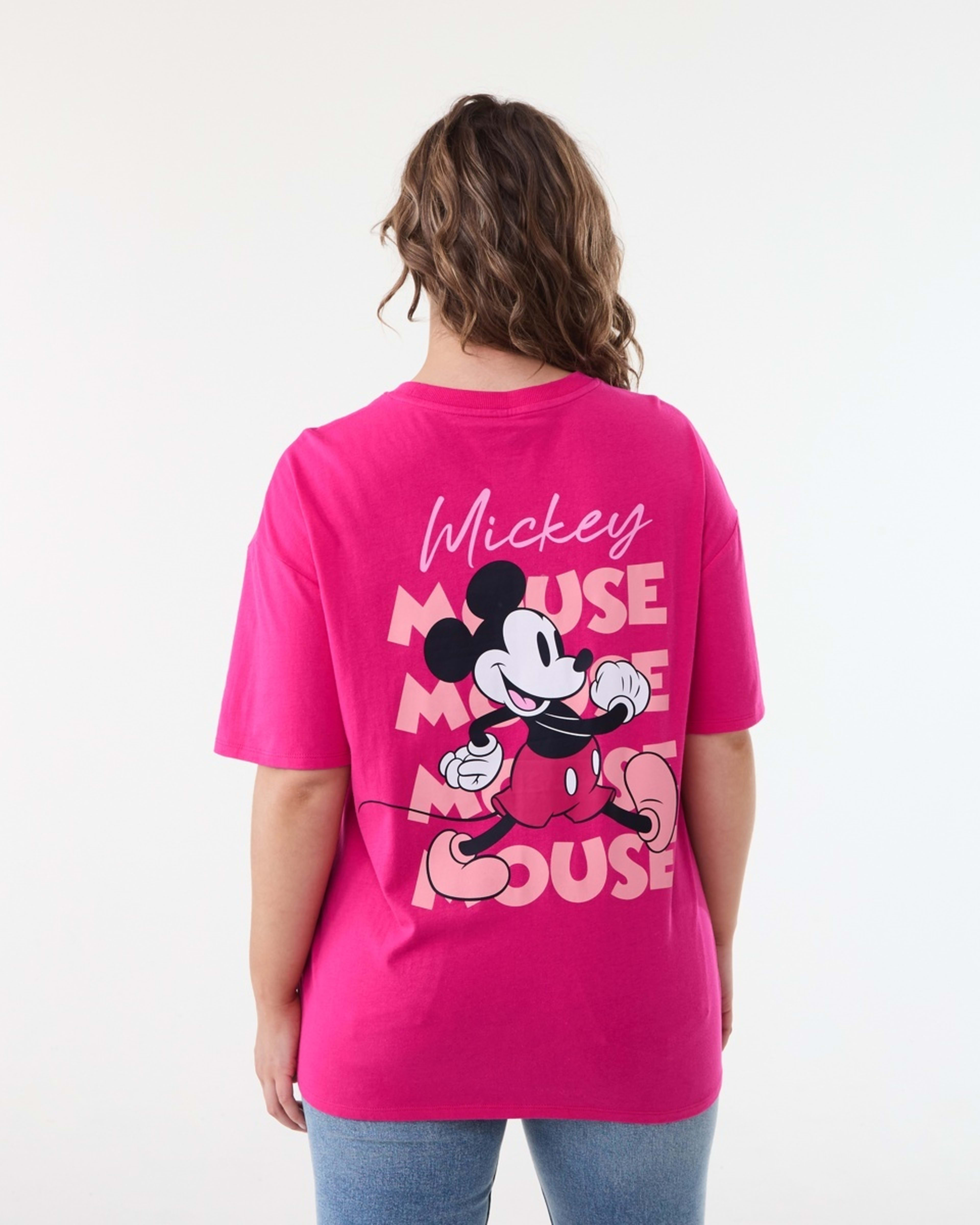 3 Short Sleeve Mickey Mouse License T-shirt MICKEY BEETROOT PINK, 3 of 6