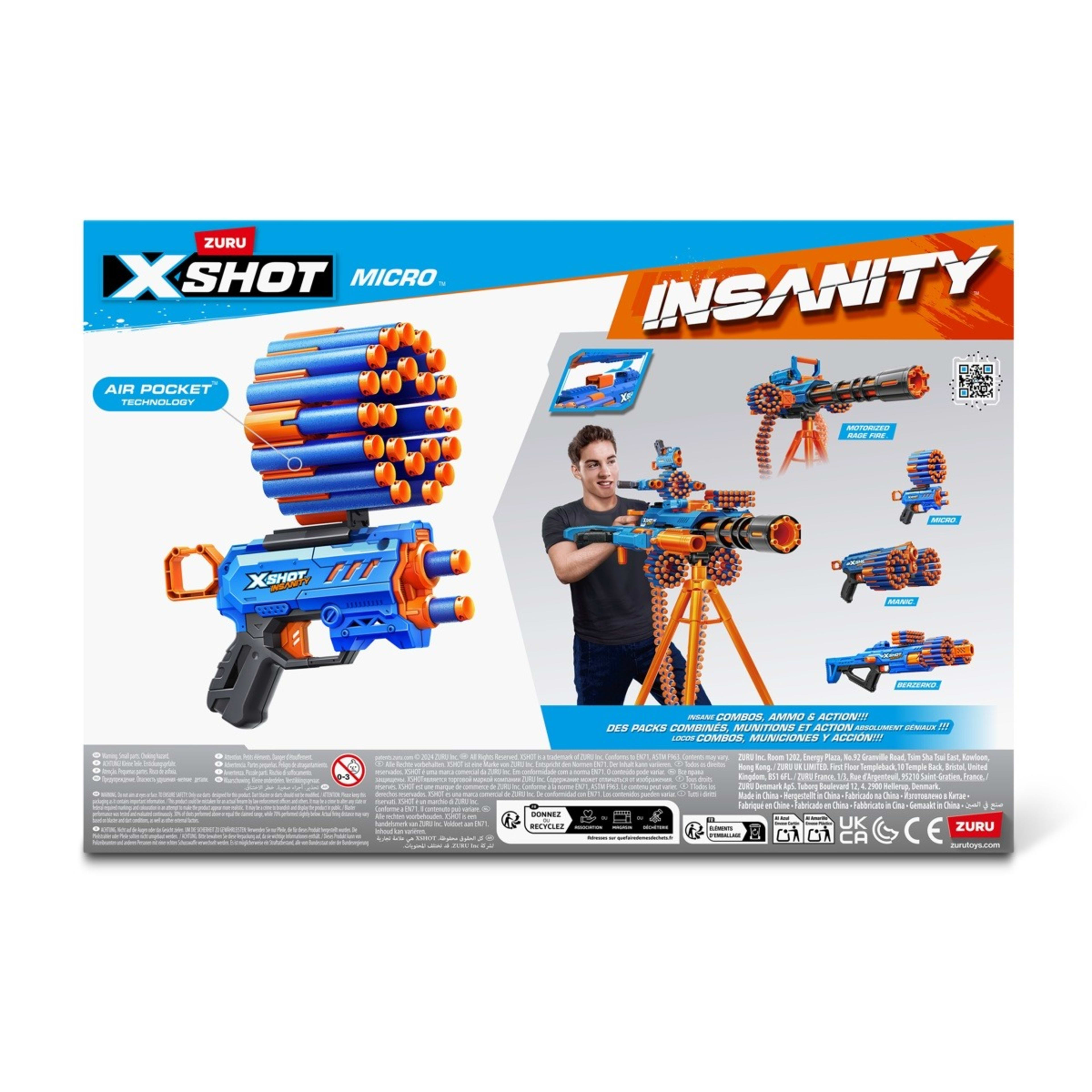 5 Zuru X-Shot Insanity Micro Blaster 24 Darts, 5 of 5