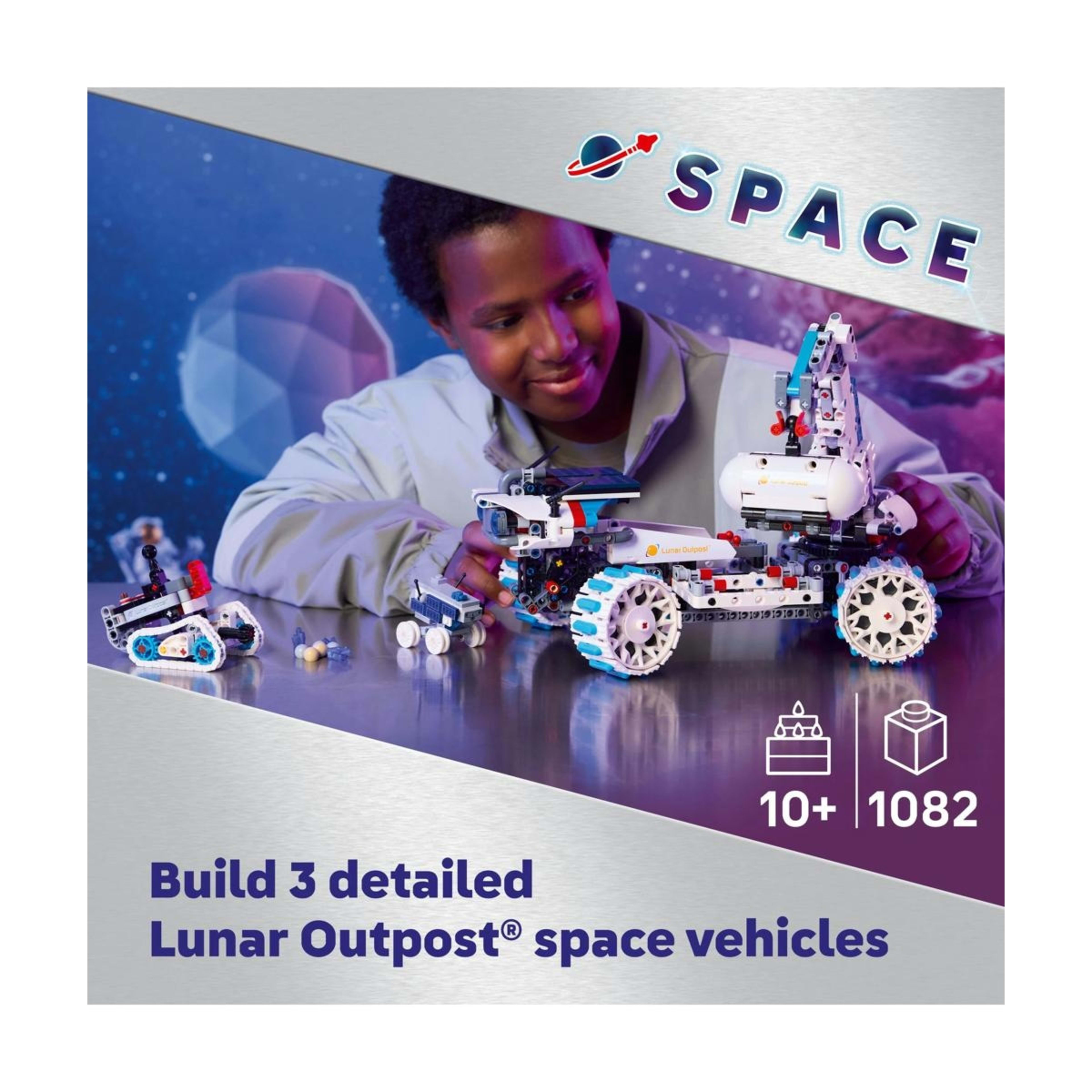 3 LEGO Technic Lunar Outpost Moon Rover Space Vehicle 42211, 3 of 10