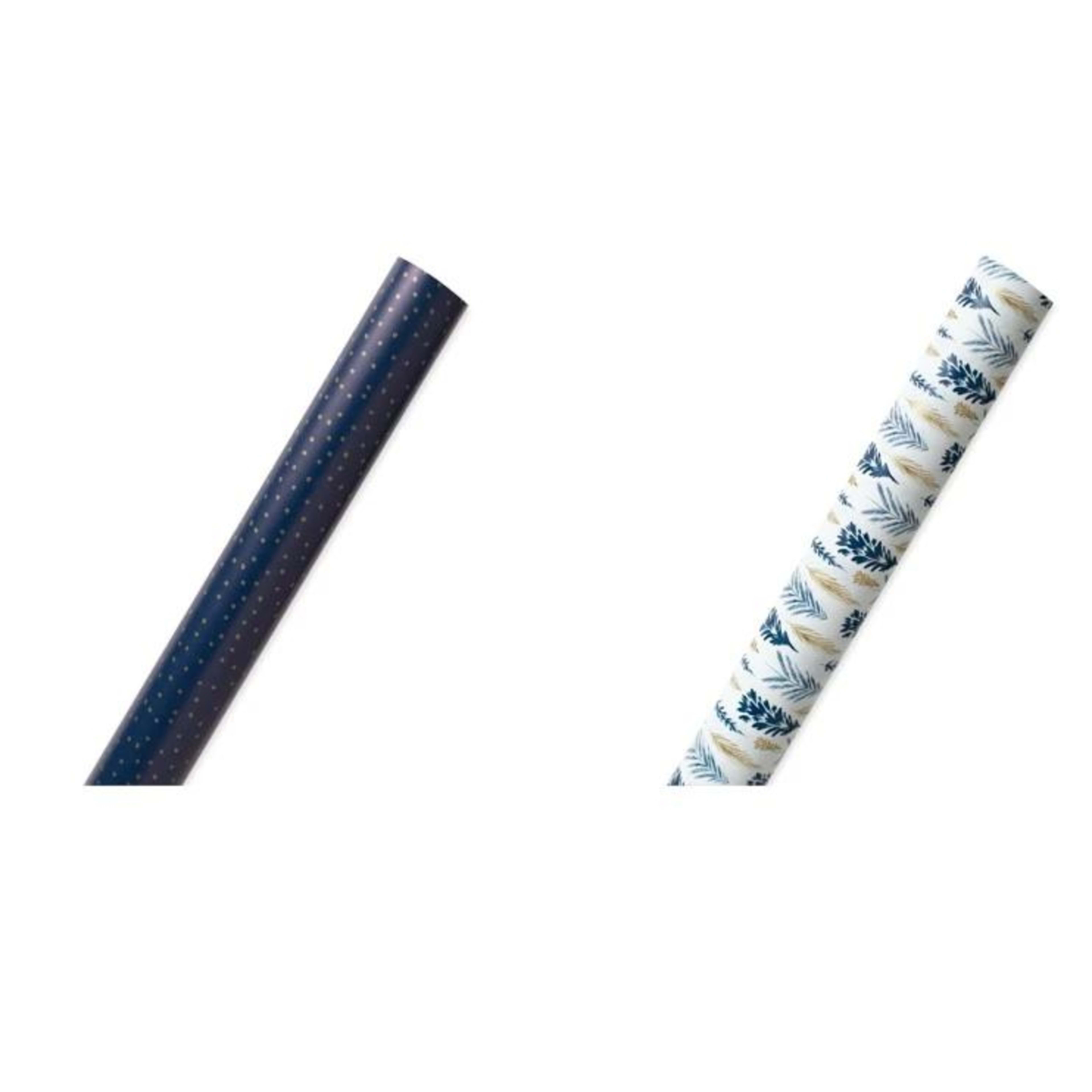 3 Hallmark Christmas Gift Wrap Roll - Festive, Assorted, 3 of 3