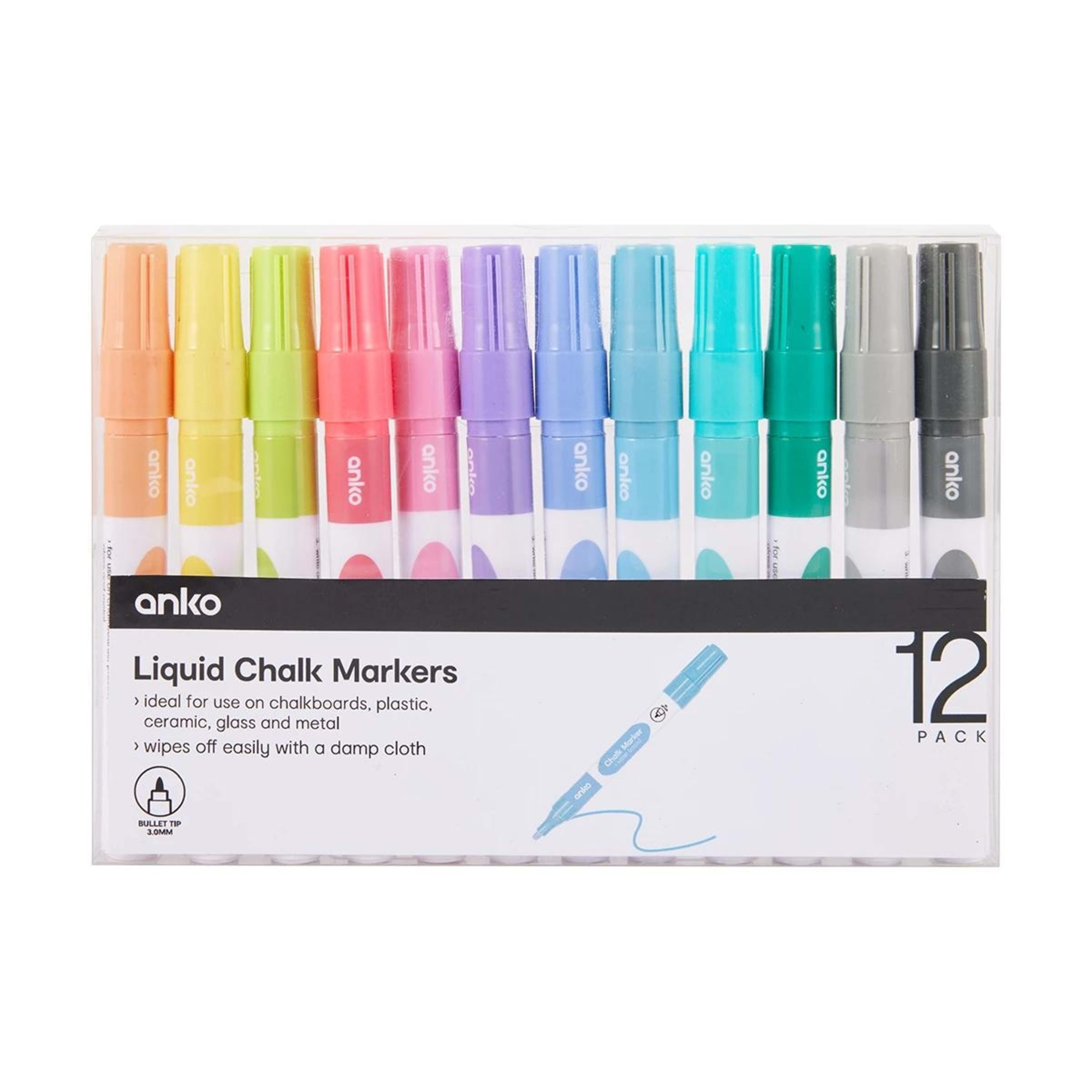 1 12 Pack Liquid Chalk Markers