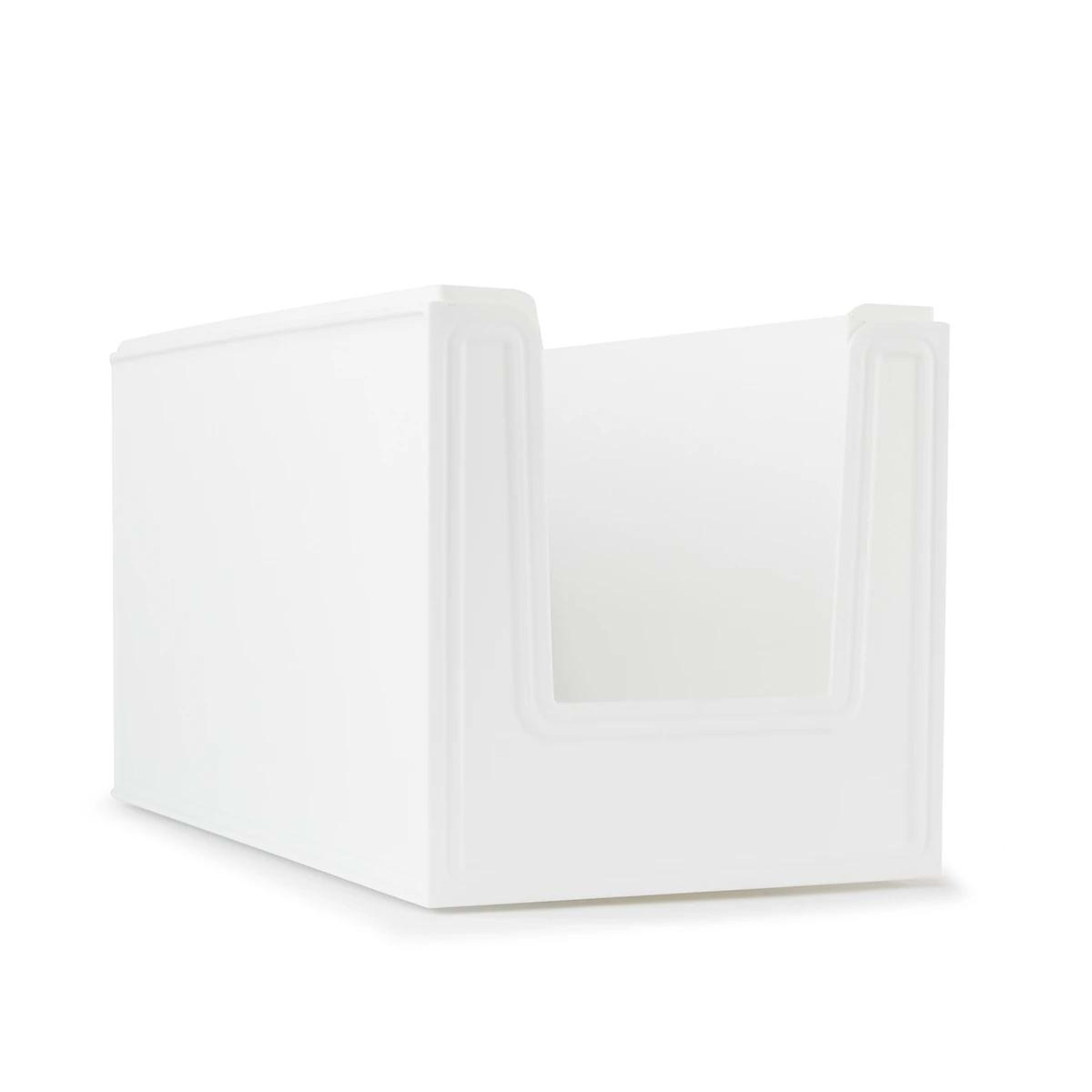 5 15L Modular Open Front Stackable Bin - White, 5 of 10