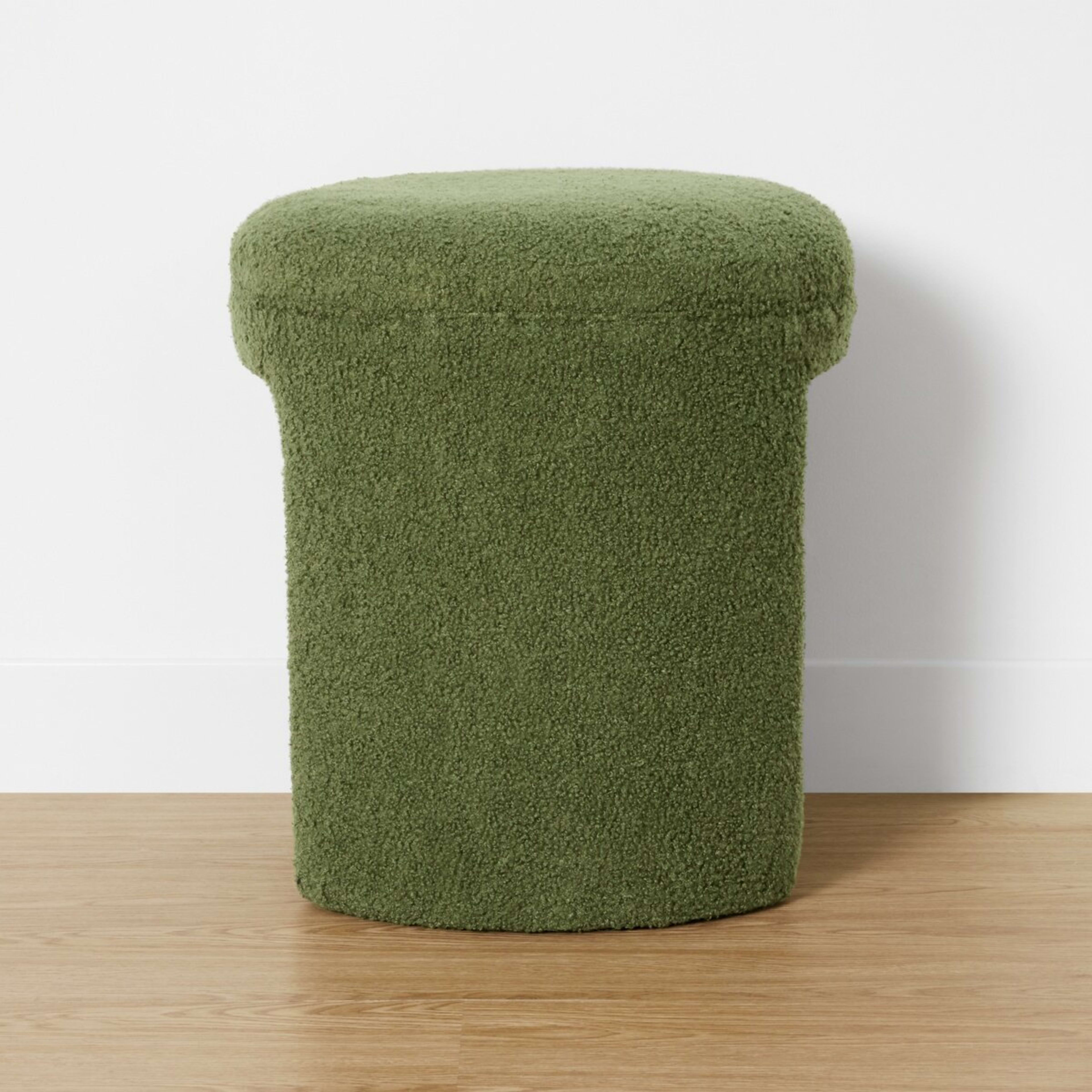 4 Boucle Ottoman - Green, 4 of 8