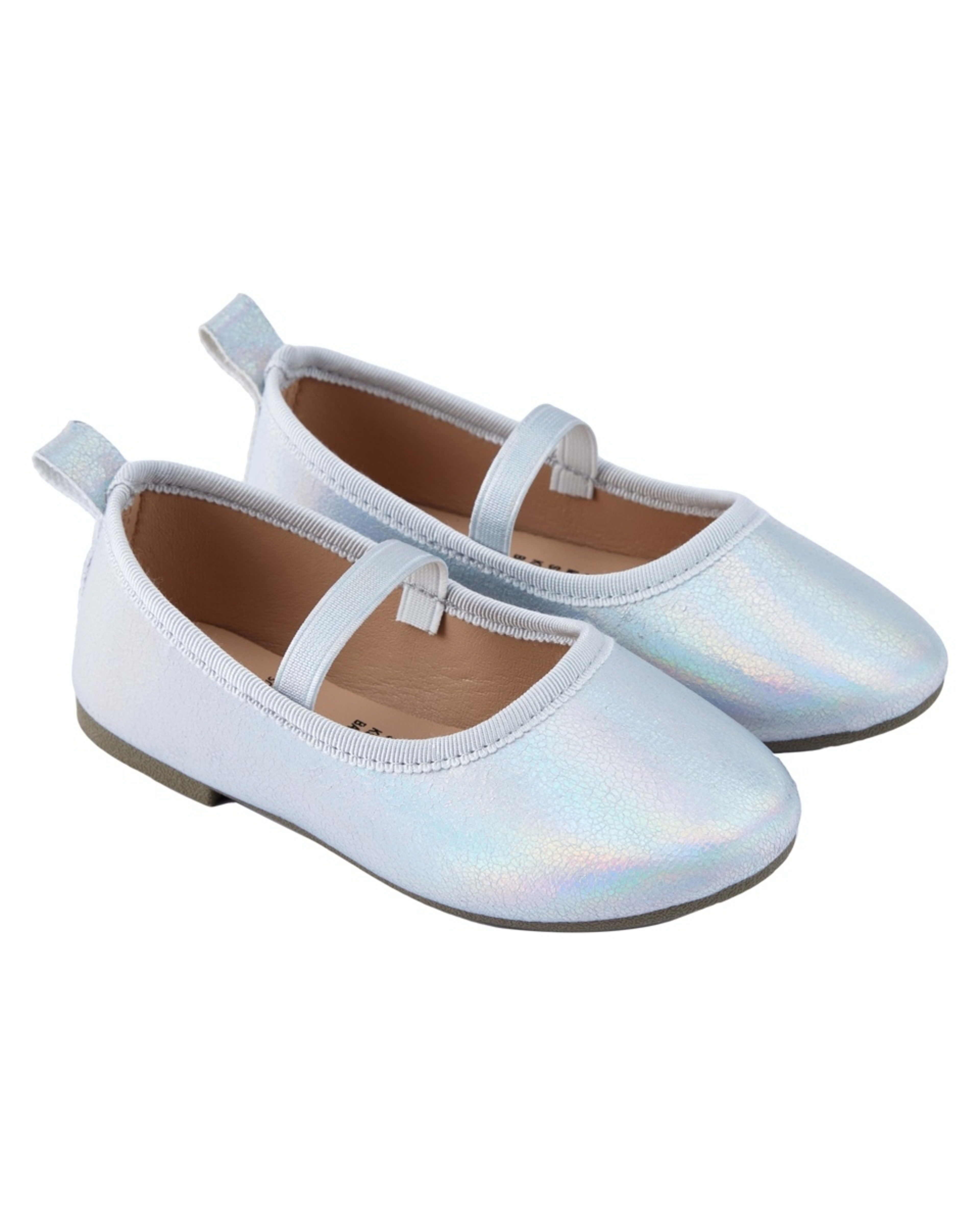4 Junior Glitter Flats Irridsilvr, 4 of 5