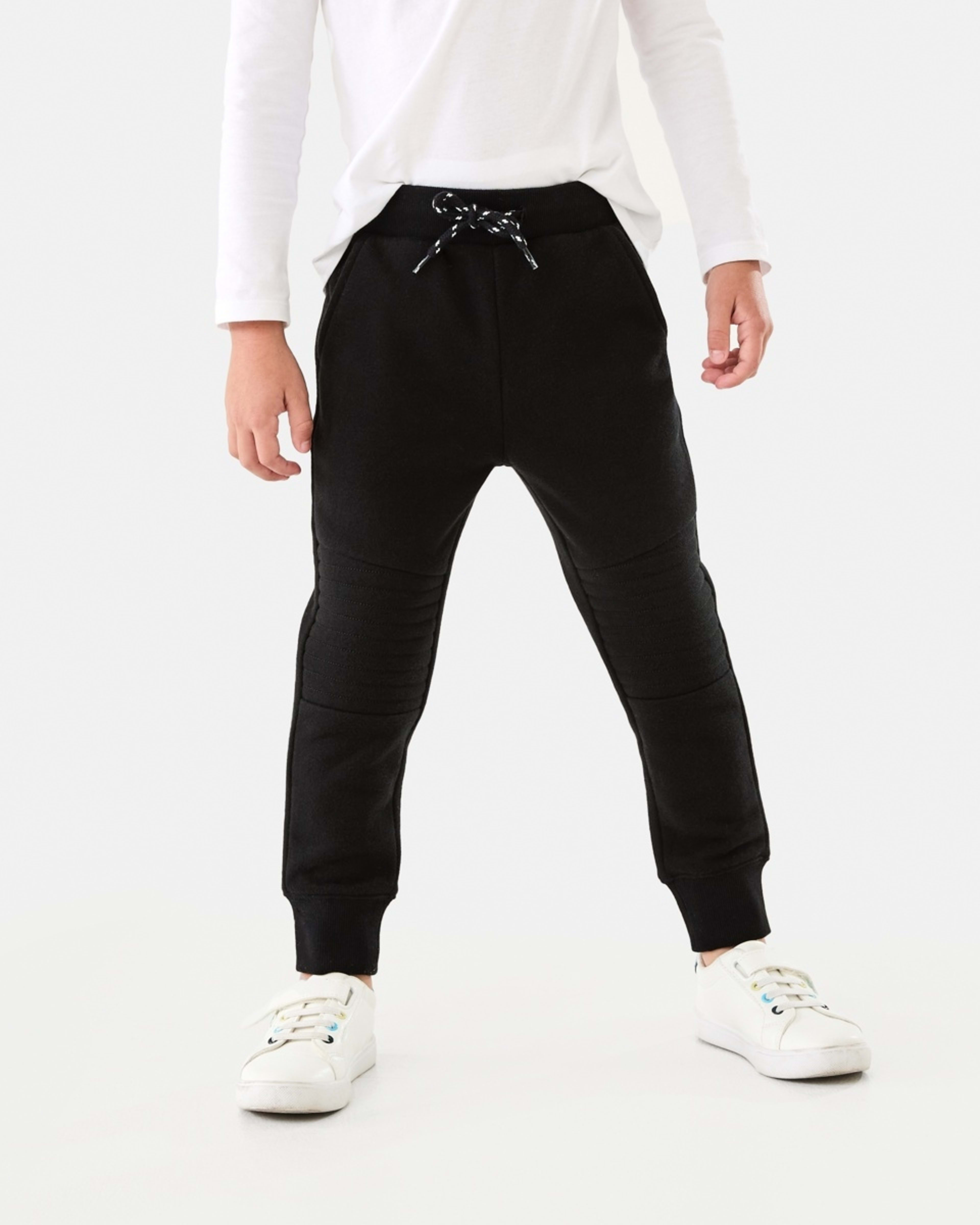 1 Moto Trackpants Black