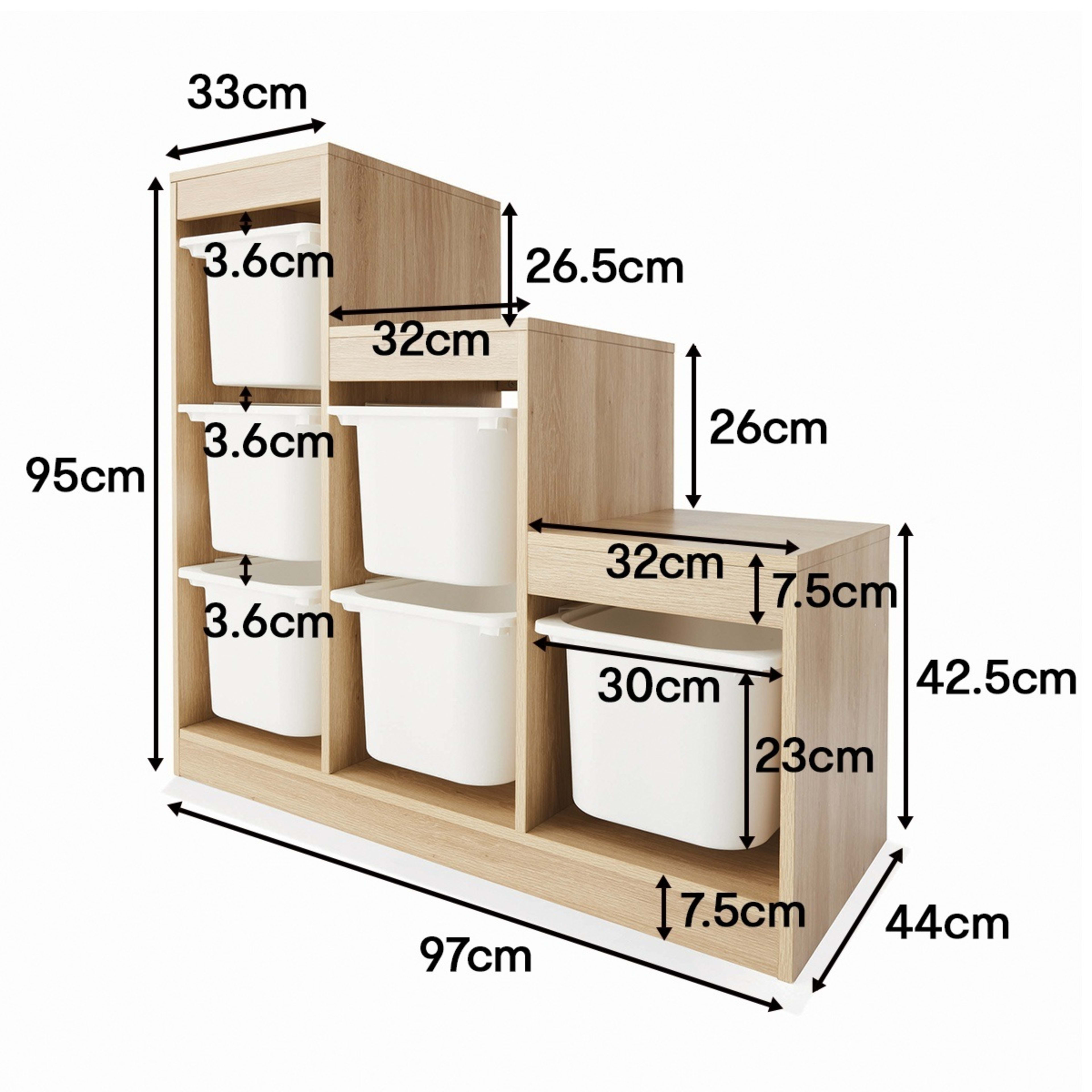 7 Tiered Unit 6 Tub Organiser, 7 of 7