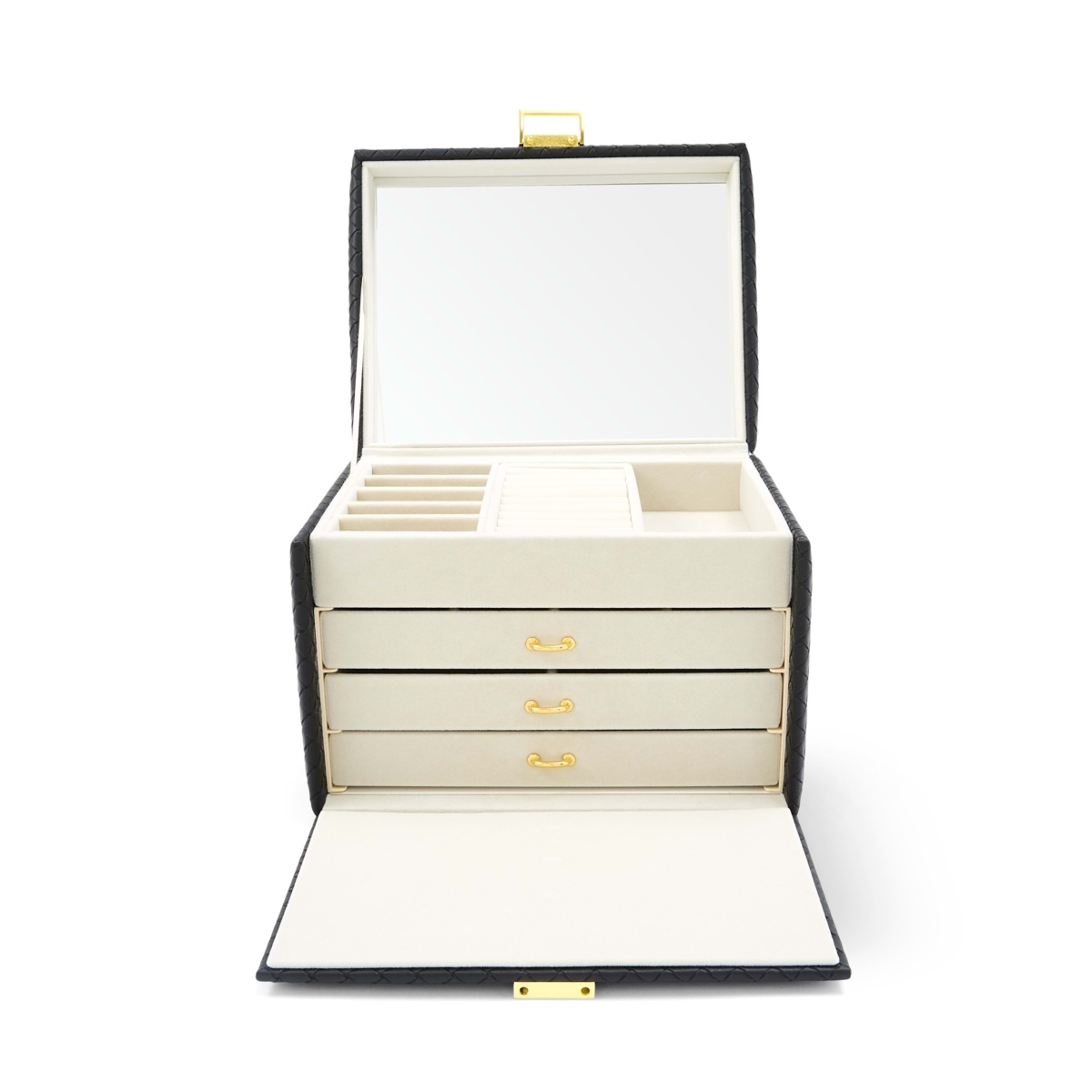 5 Black Weave Jewellery Case, 5 of 10