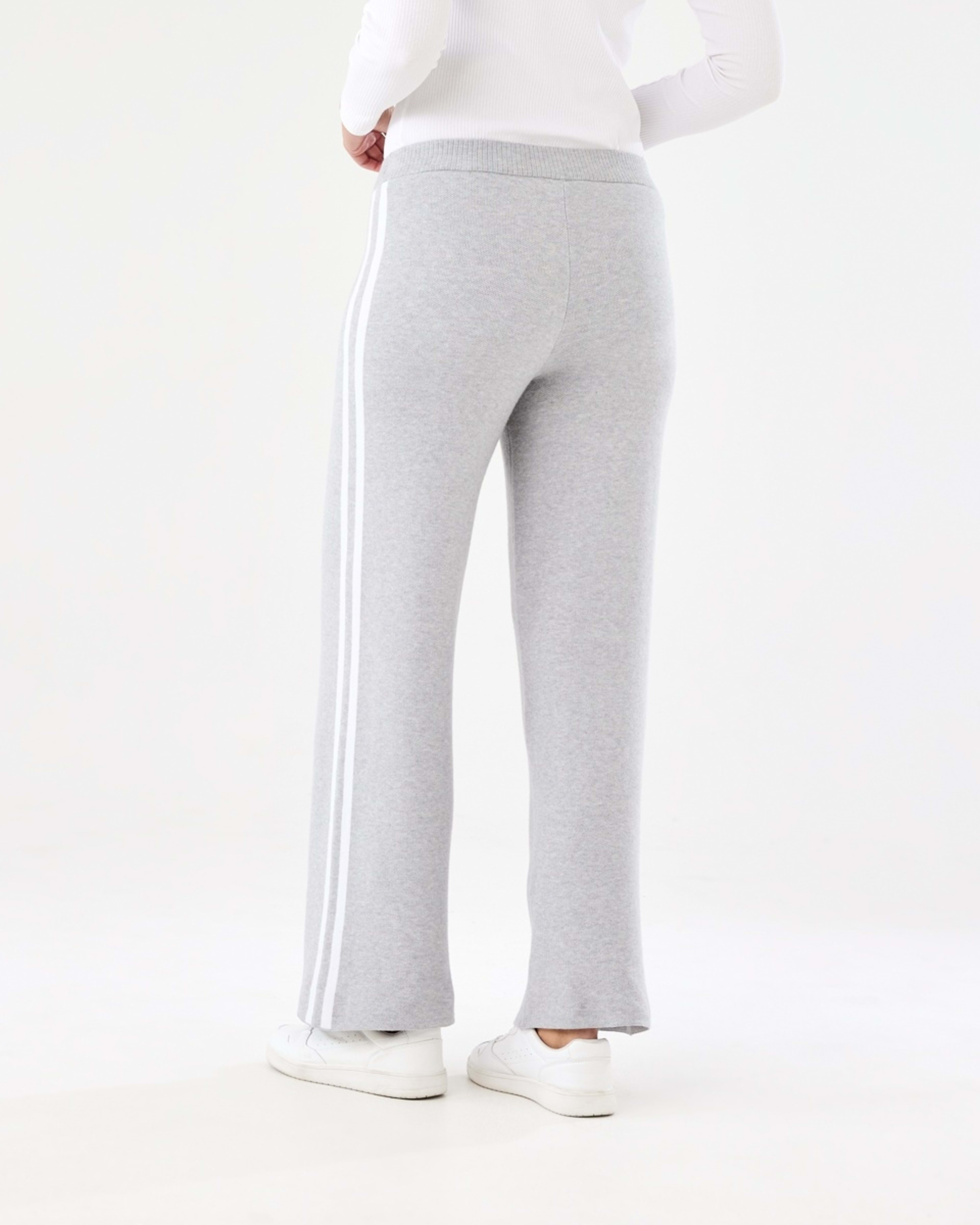 3 True Knit Side Stripe Pants Slvr Marle, 3 of 5