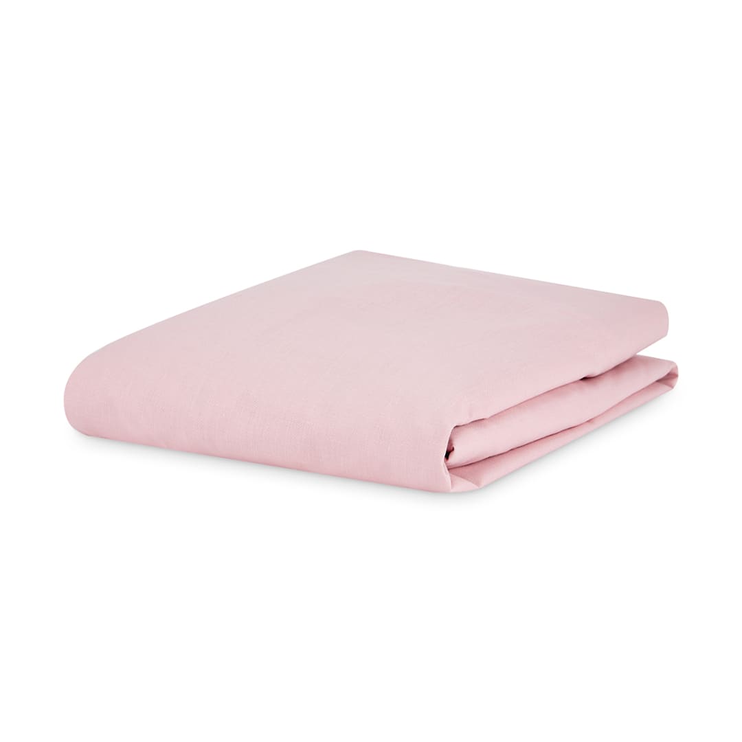 180 Thread Count Fitted Sheet Double Bed, Pink Kmart