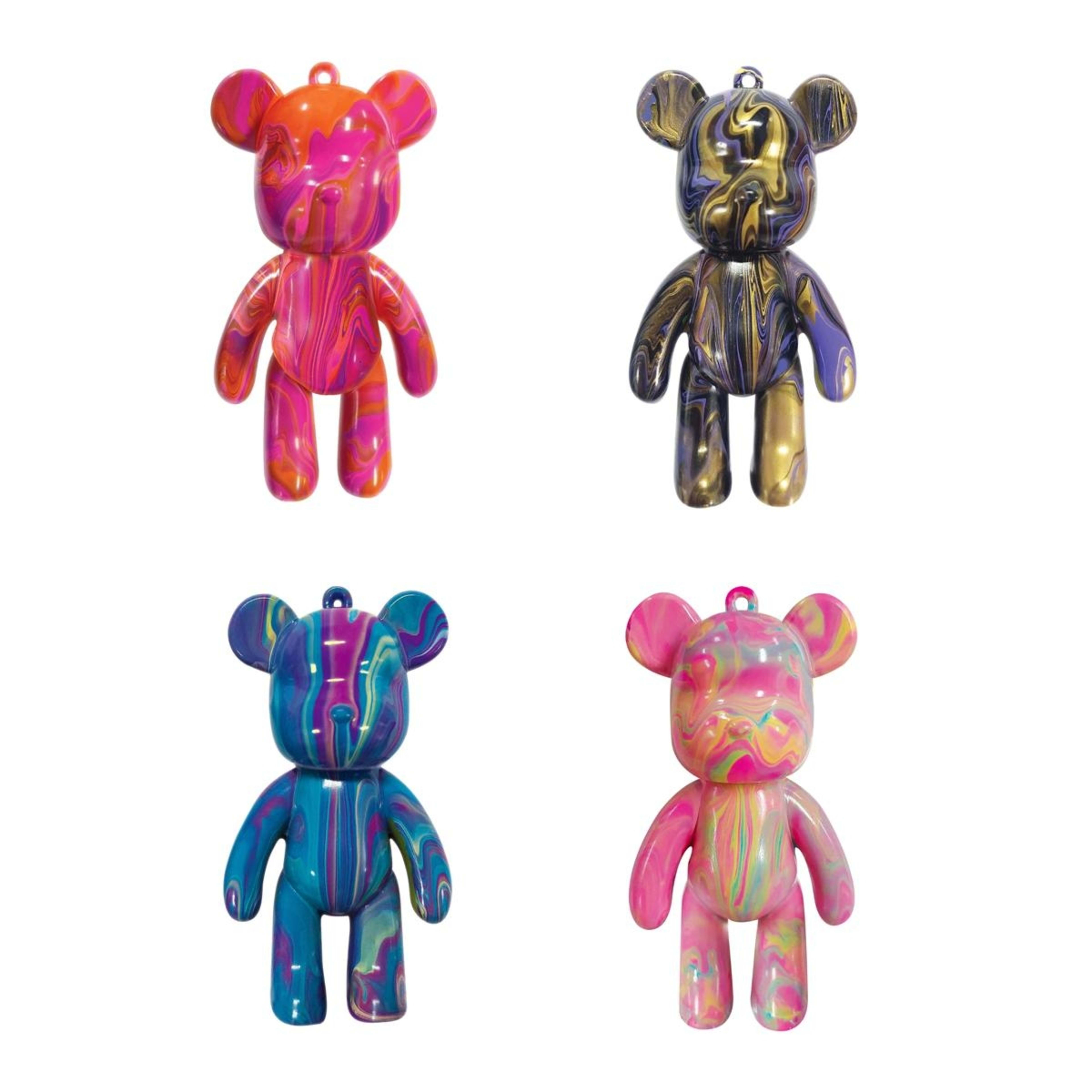 2 Pour PalZ Mini Bear Keyring - Assorted, 2 of 10