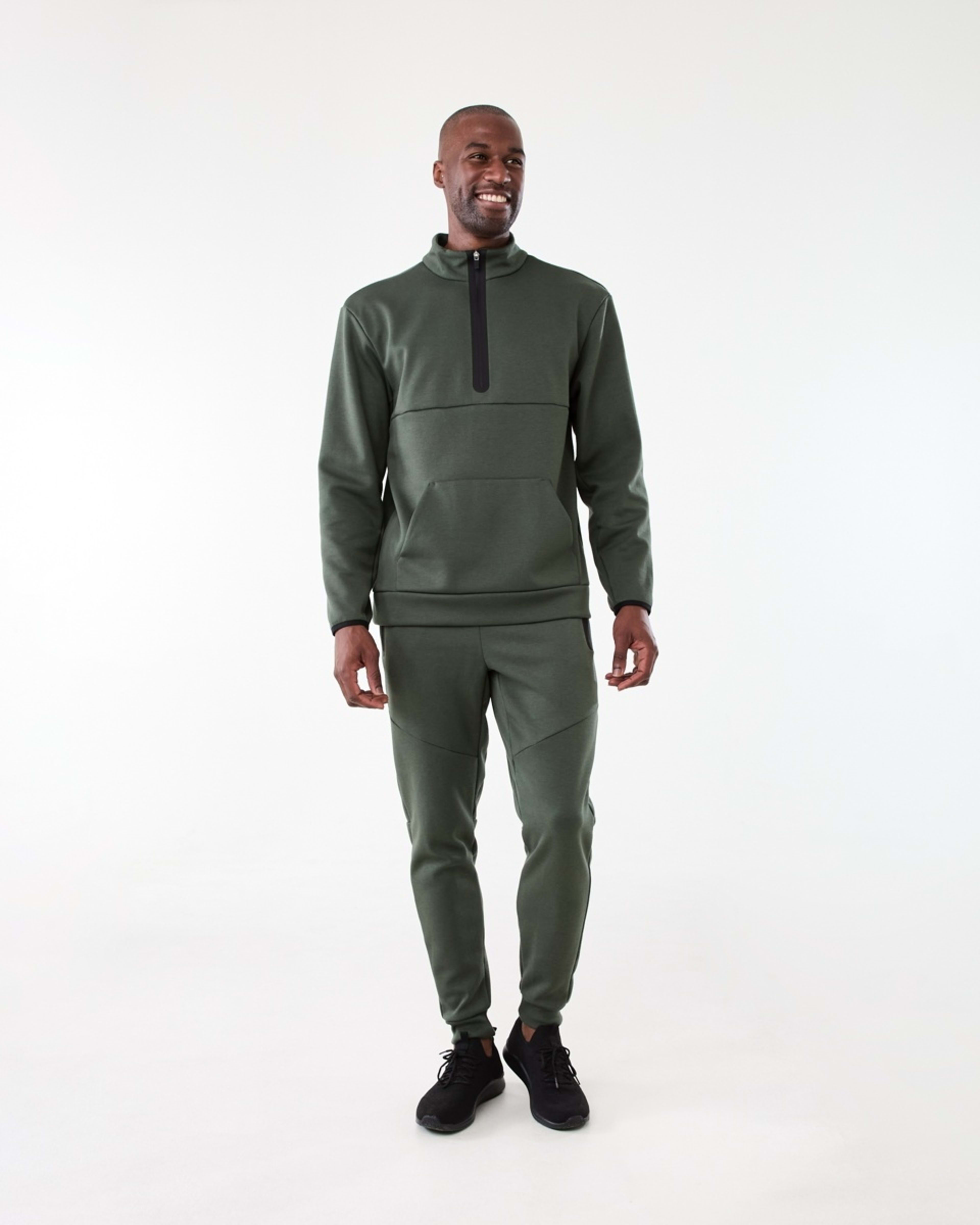 6 Active Mens Sports Joggers DEEPEST GREEN, 6 of 6