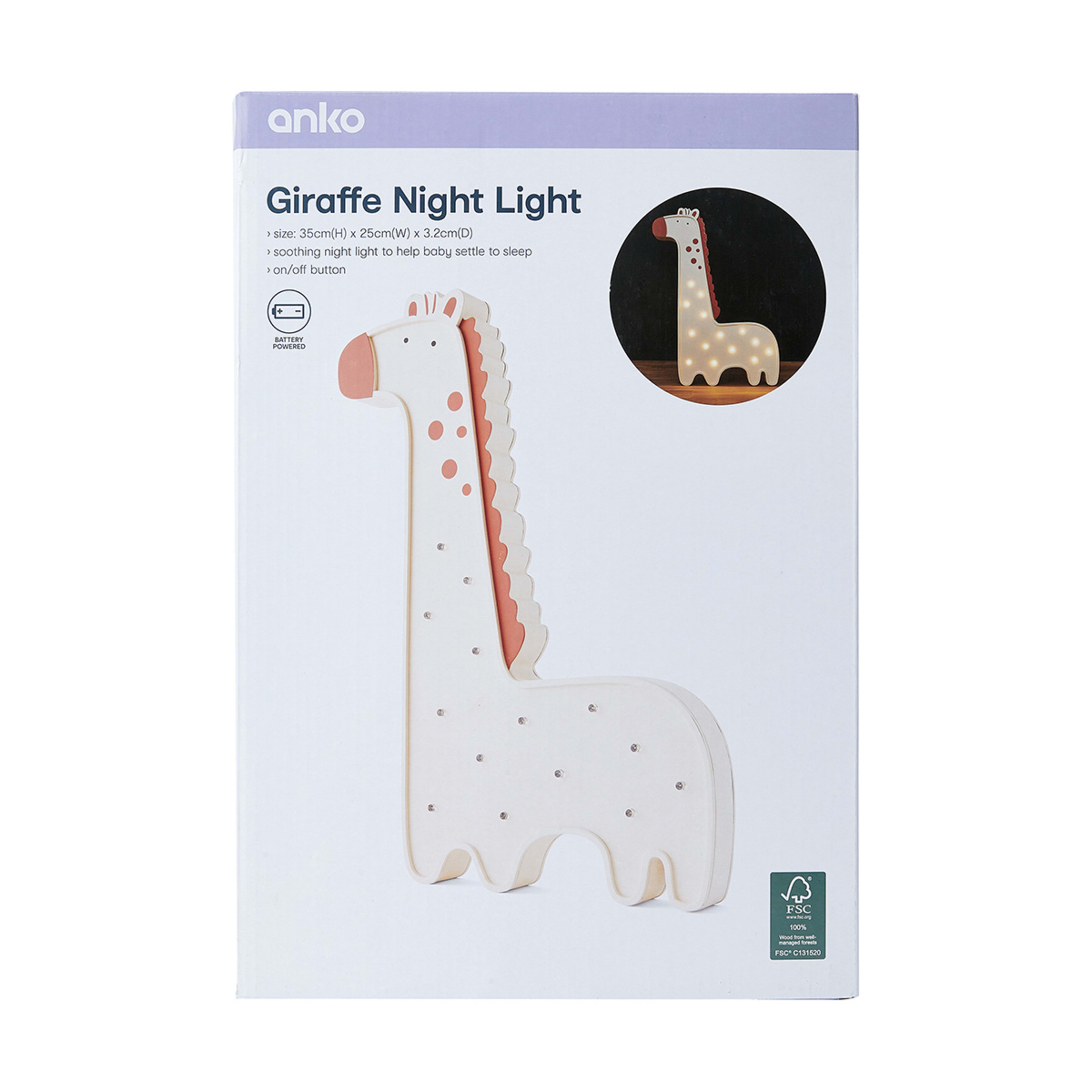 Giraffe Night Light Kmart