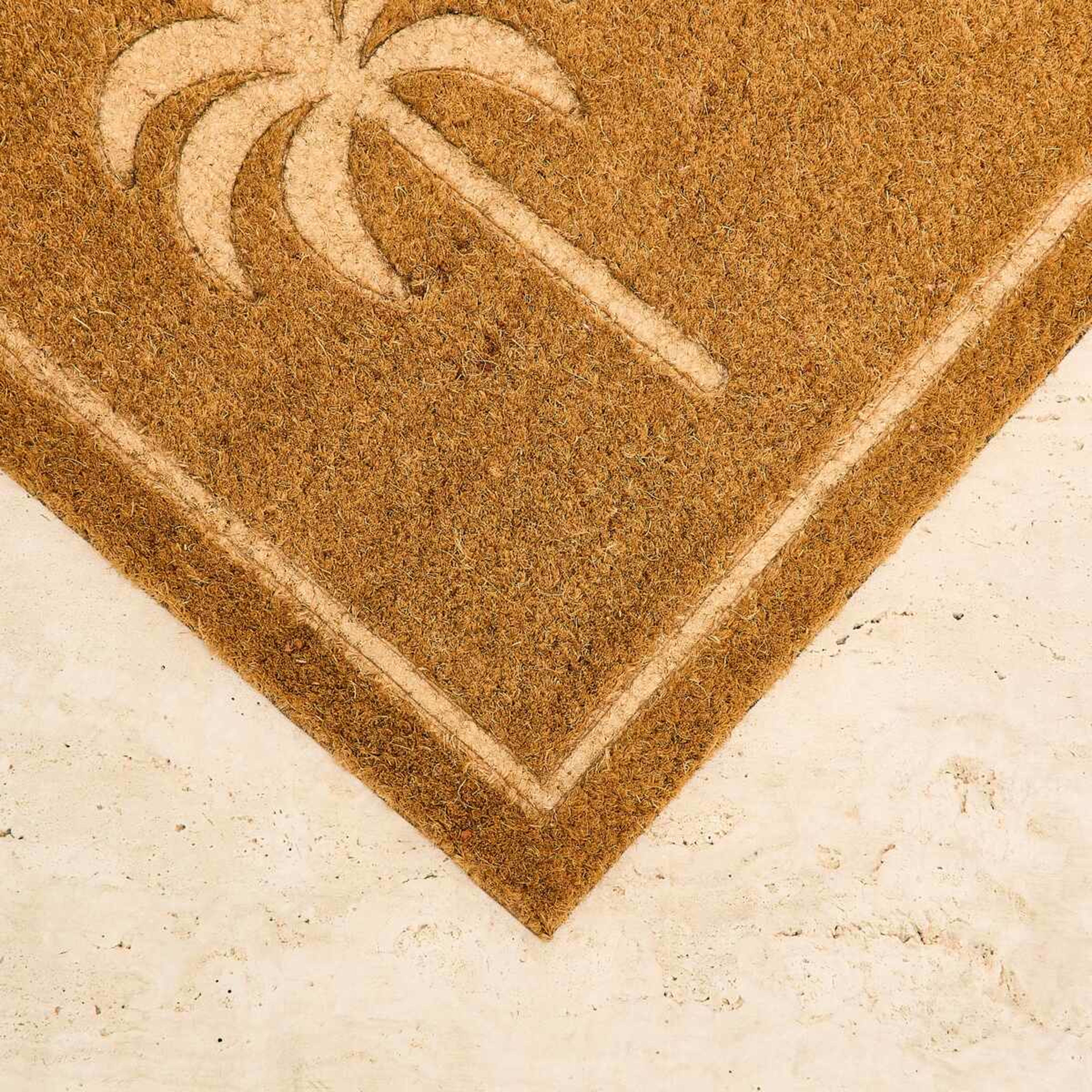 2 Palm Debossed Door Mat, 2 of 5