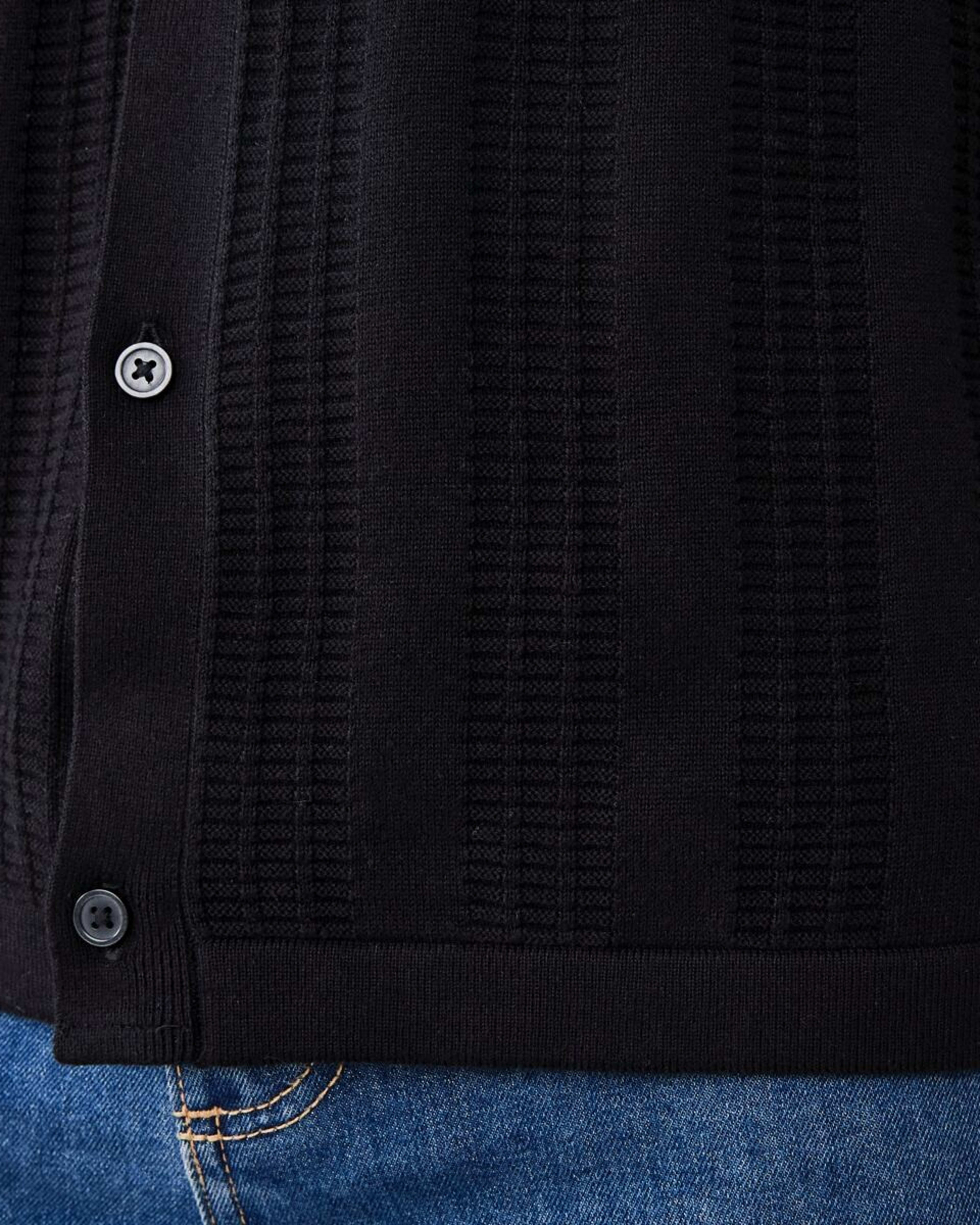 6 Short Sleeve Knit Shirt Black, 6 of 6