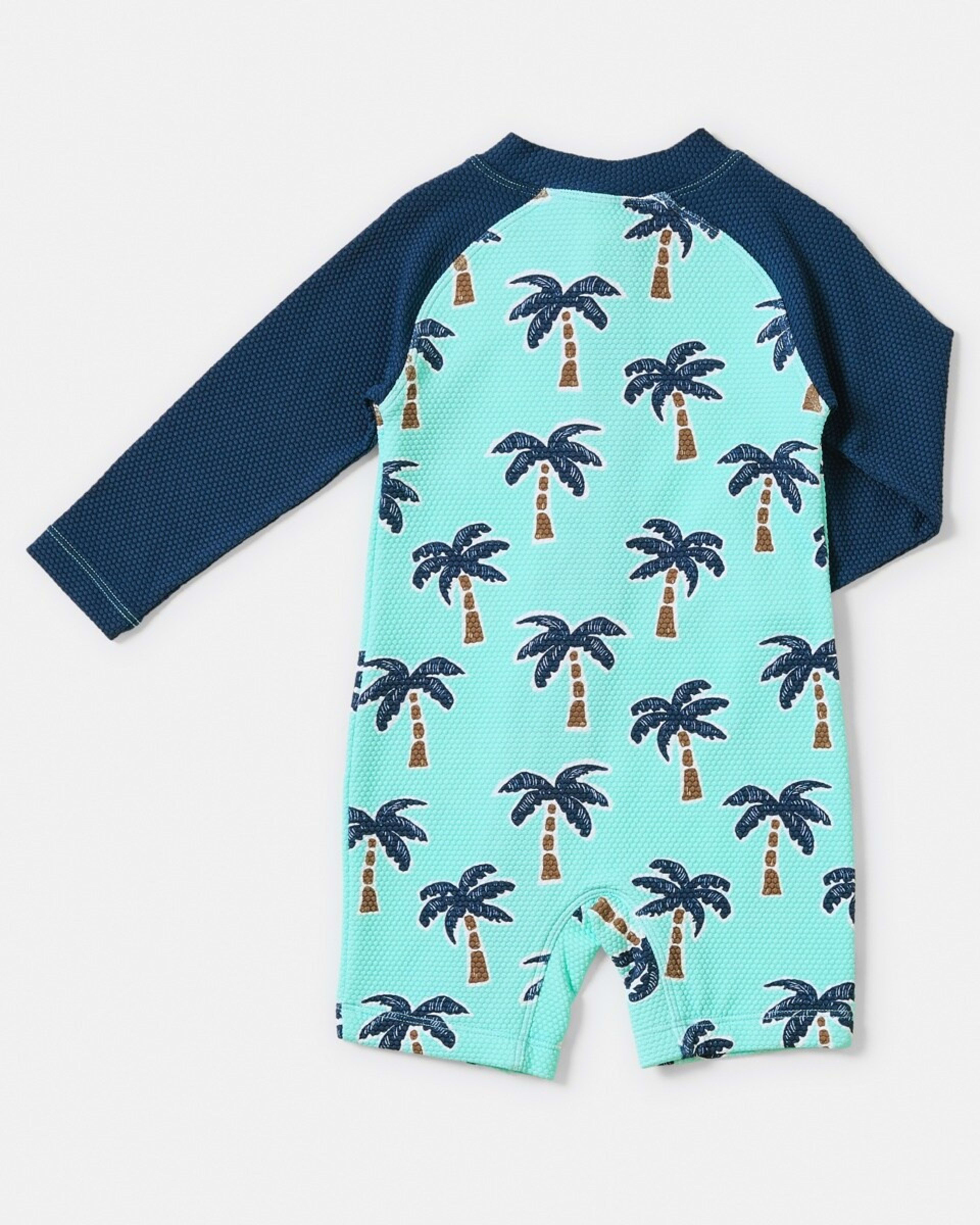 2 Rashie Suit BLUE TINT PALMS, 2 of 4