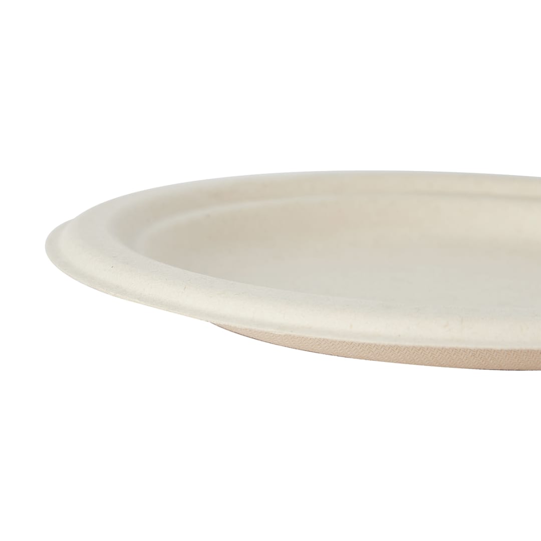 12 Pack Sugarcane Pulp Round Dessert Plates Kmart