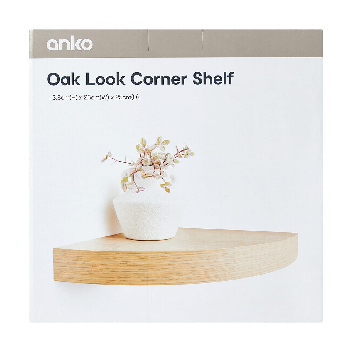Corner Shelf - Oak Look - Kmart