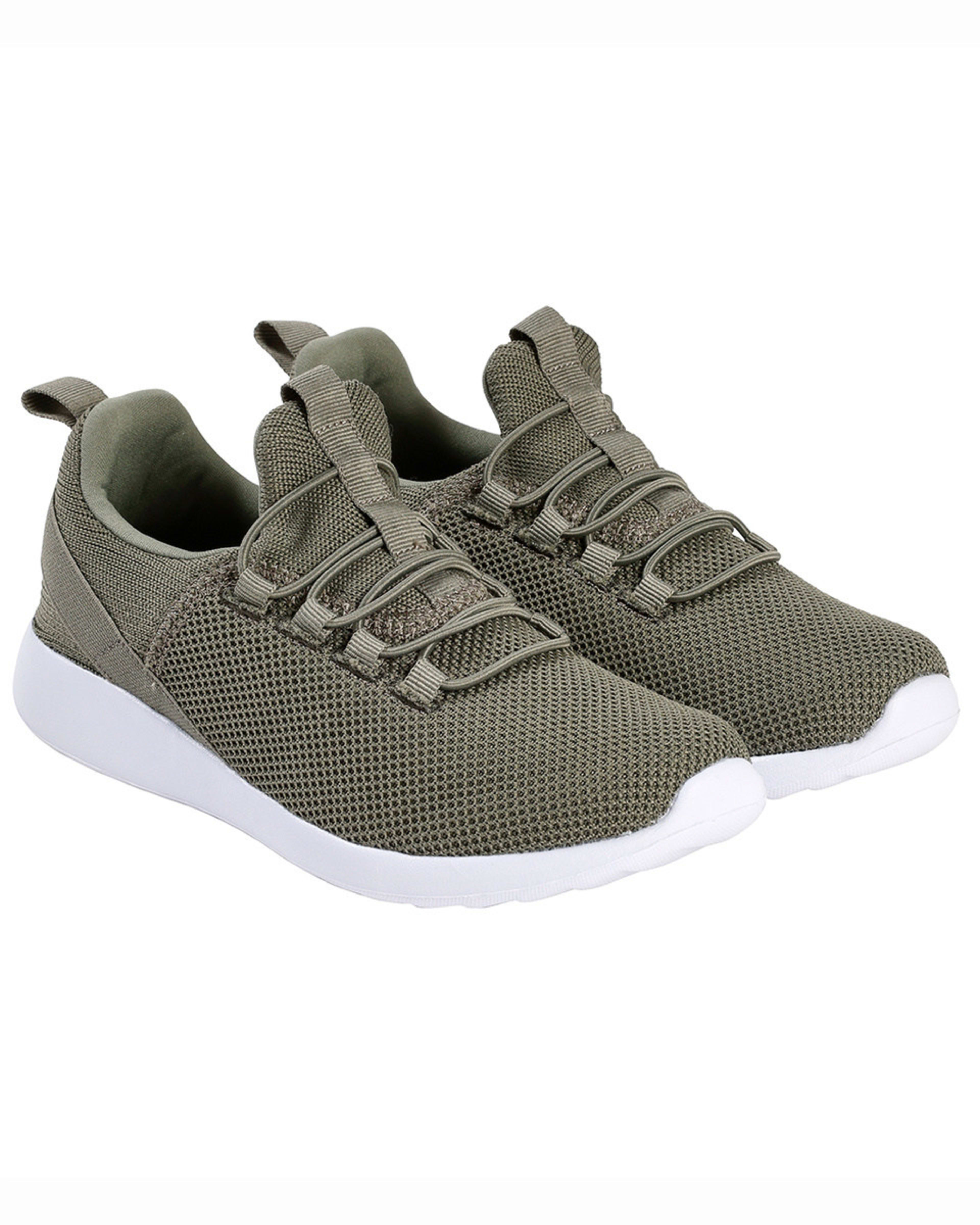 4 Comfort Sneakers with Elastic Laces MOSSMAN GREEN, 4 of 5