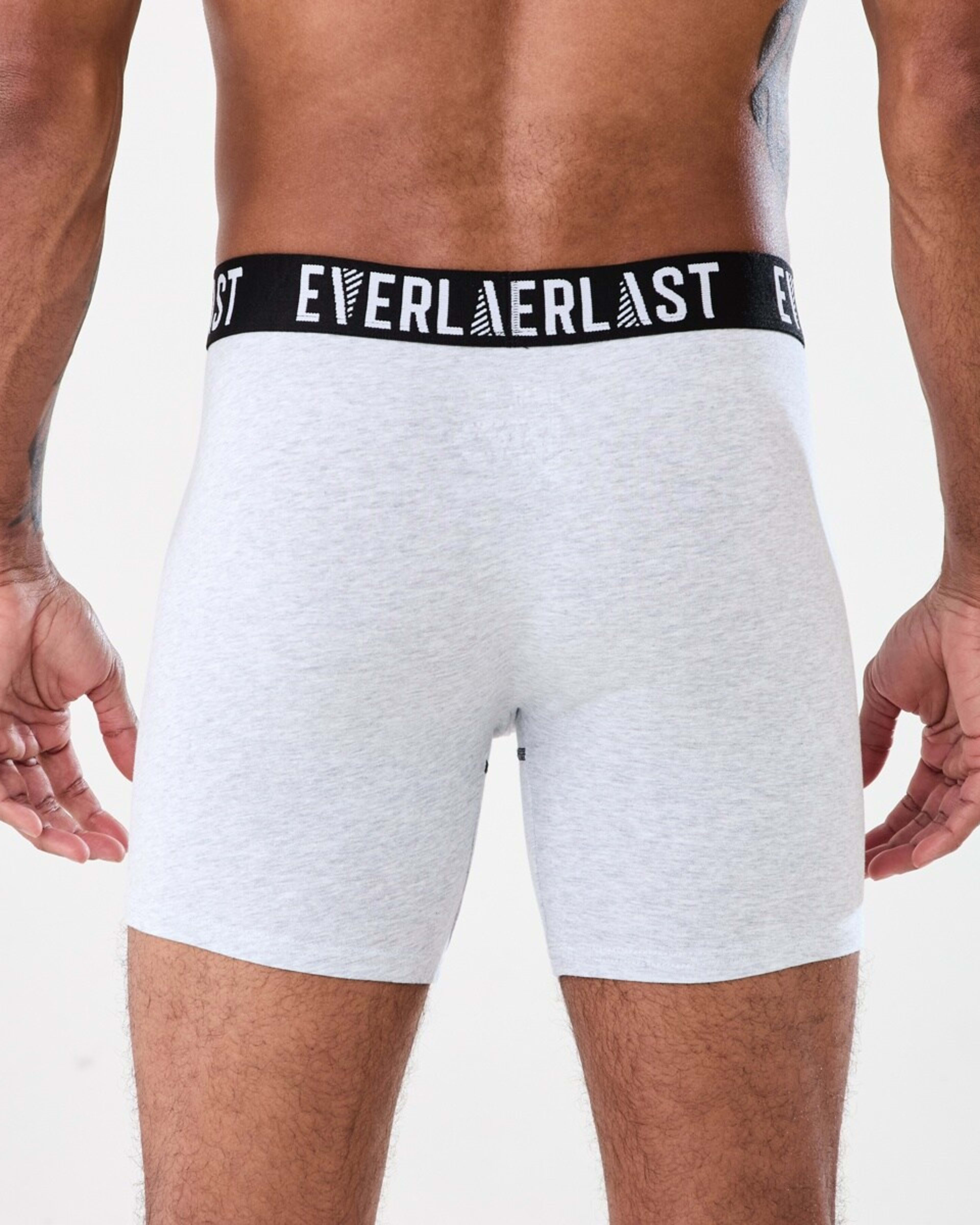 6 3 Pack Everlast Mens Mid Length Trunks CHARCOAL CAMO, 6 of 7