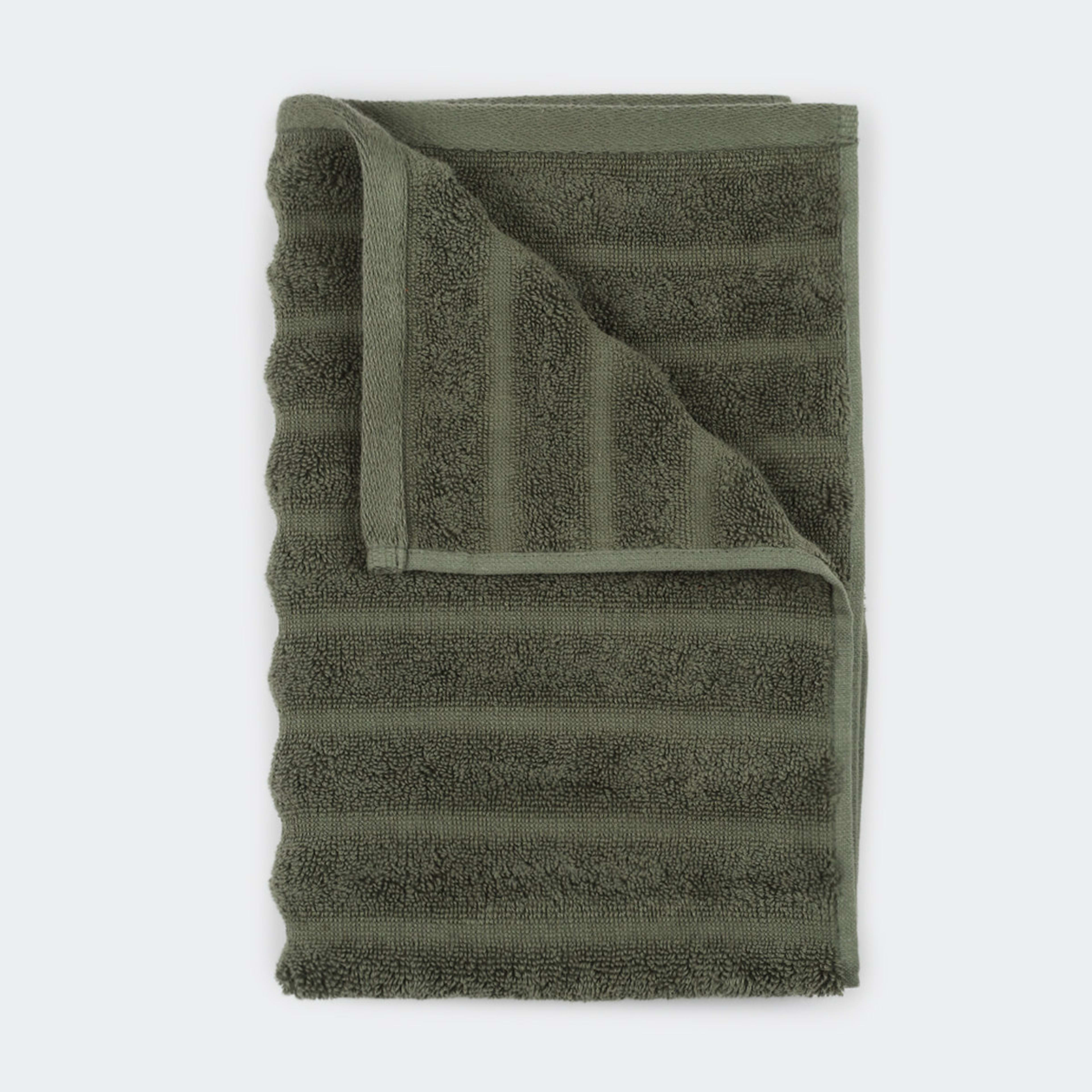 Thick Ribbed Australian Cotton Hand Towel Forest Green Kmart