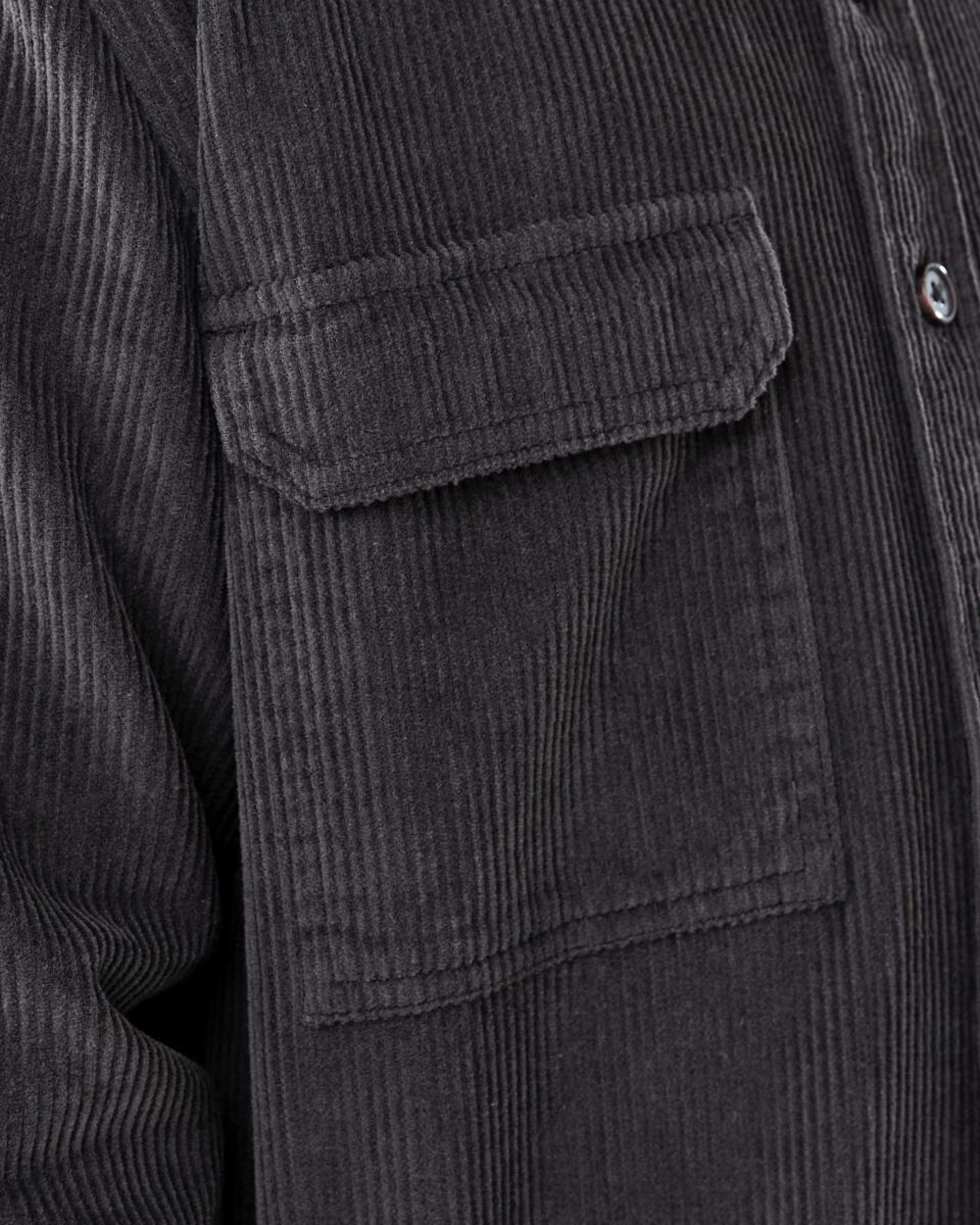 6 Utility Corduroy Overshirt Dark Magnet, 6 of 8