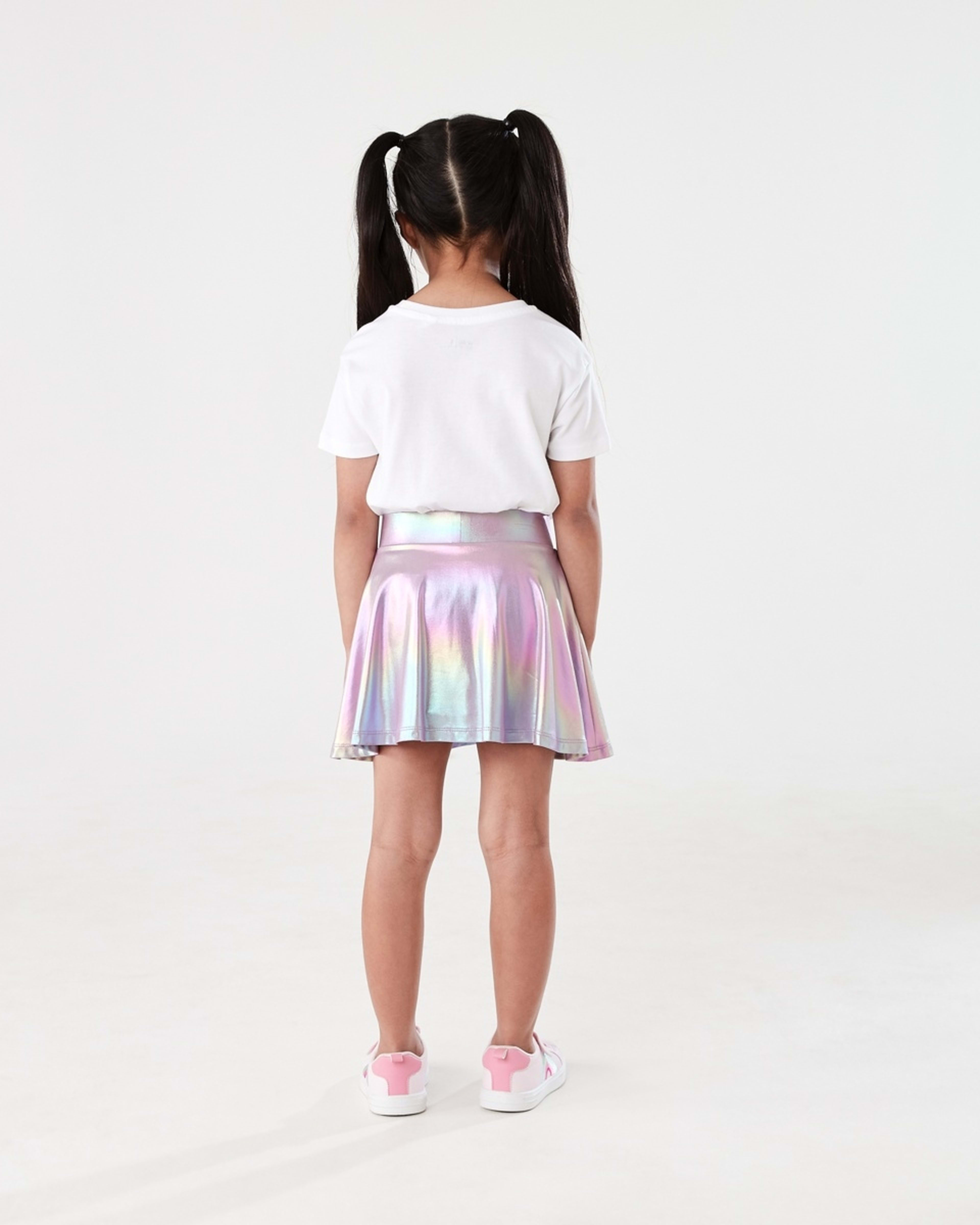 6 Metallic Skort PASTEL LILAC RAINBOW METALLIC, 6 of 6
