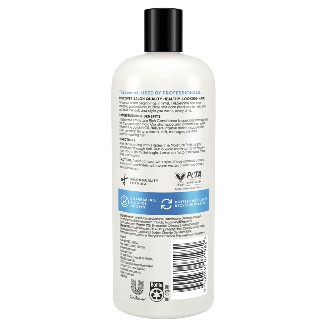 TRESemme Moisture Rich Conditioner 750ml - Vitamin E & Jojoba Oil - Kmart