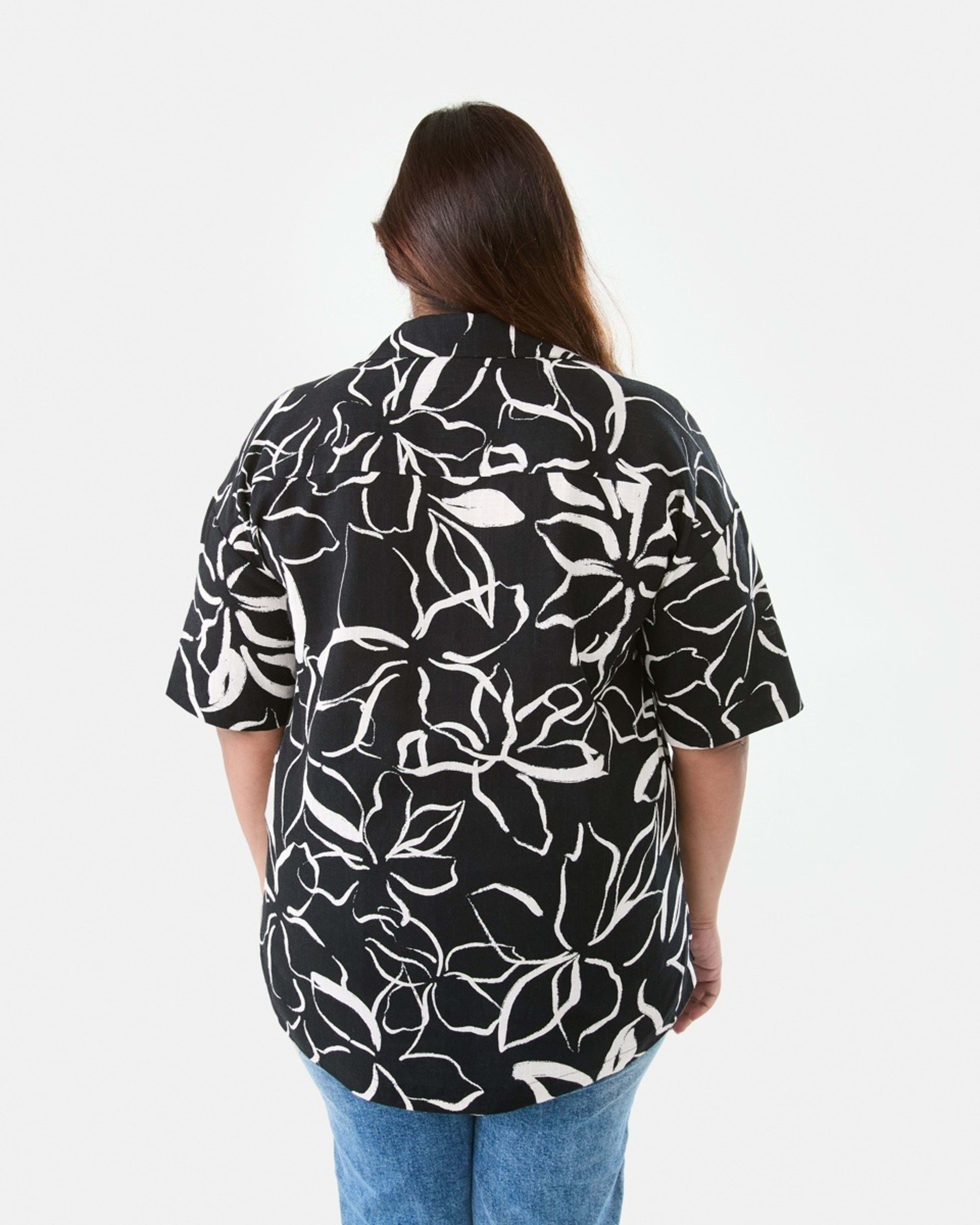 3 Curve Short Sleeve Resort Shirt Sktchflr B, 3 of 8