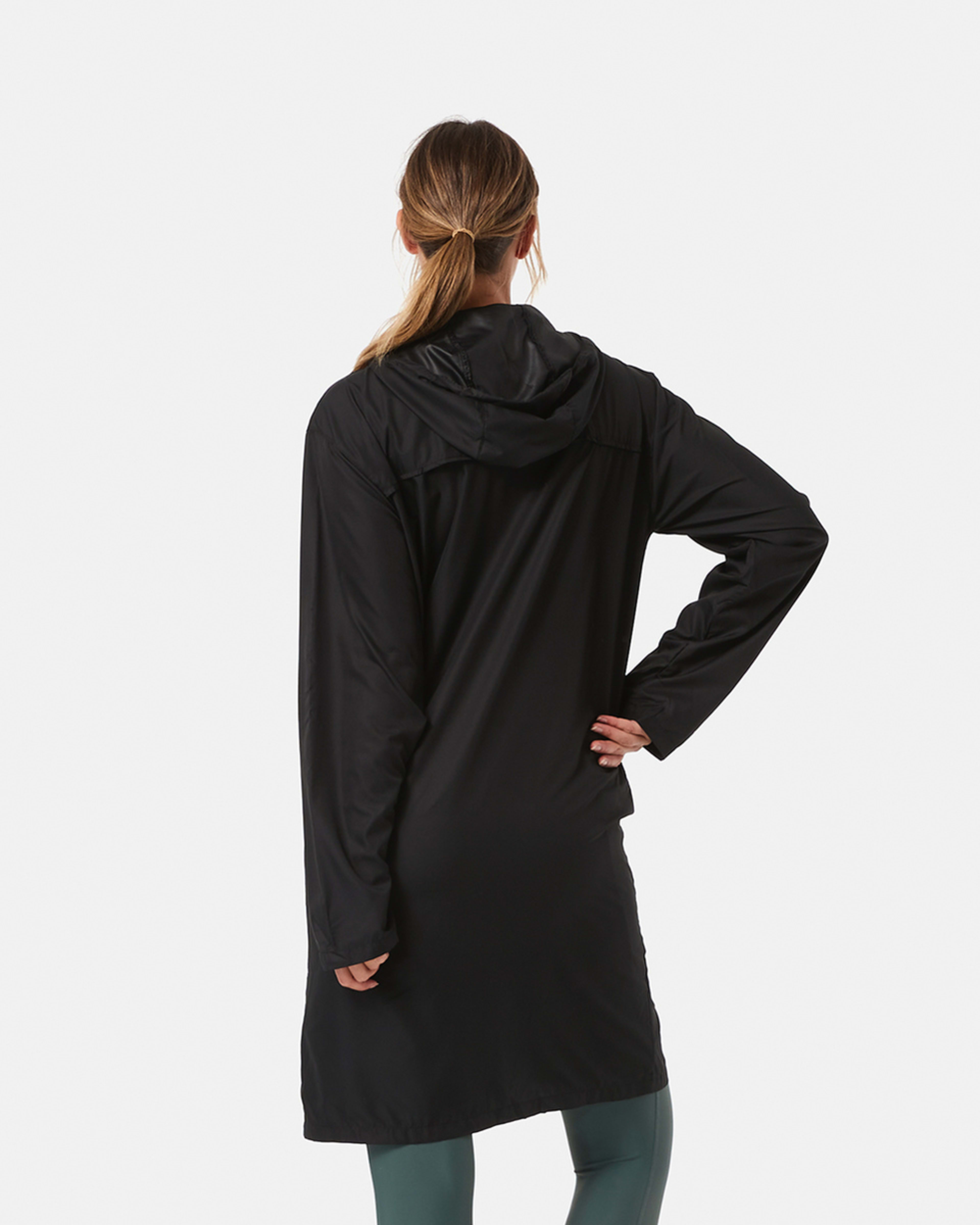 5 Active Unisex Packable Raincoat Black, 5 of 10