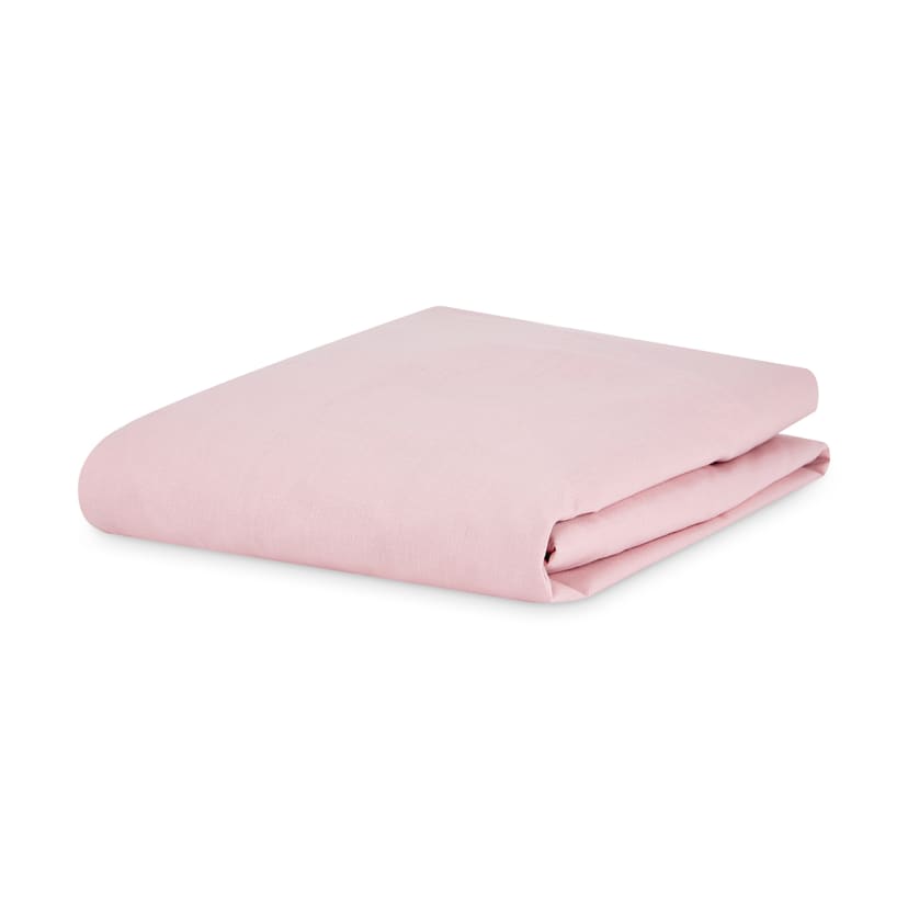 180 Thread Count Fitted Sheet - Double Bed, Pink - Kmart