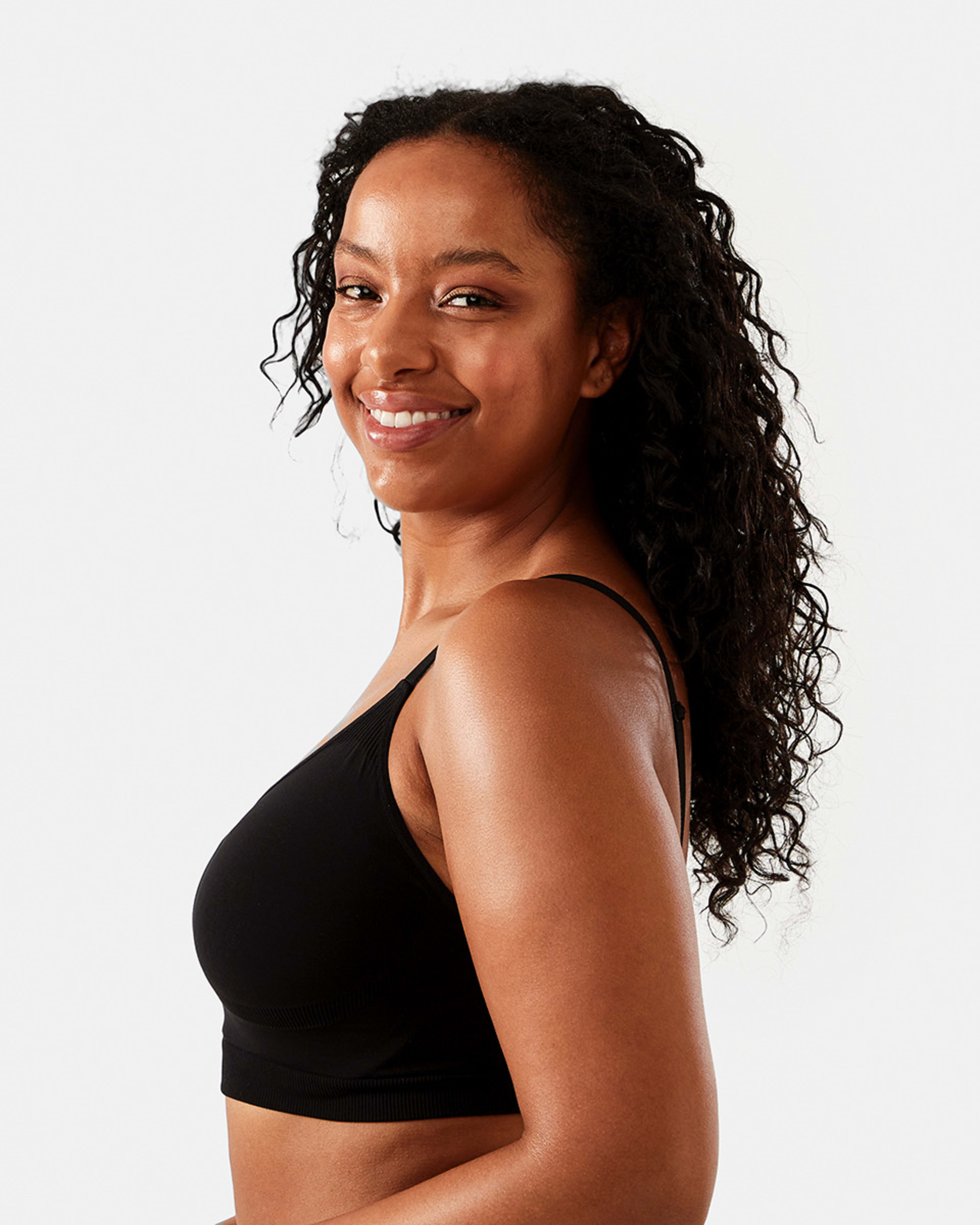 2 Seamfree Sculpting Crop Top Black, 2 of 6