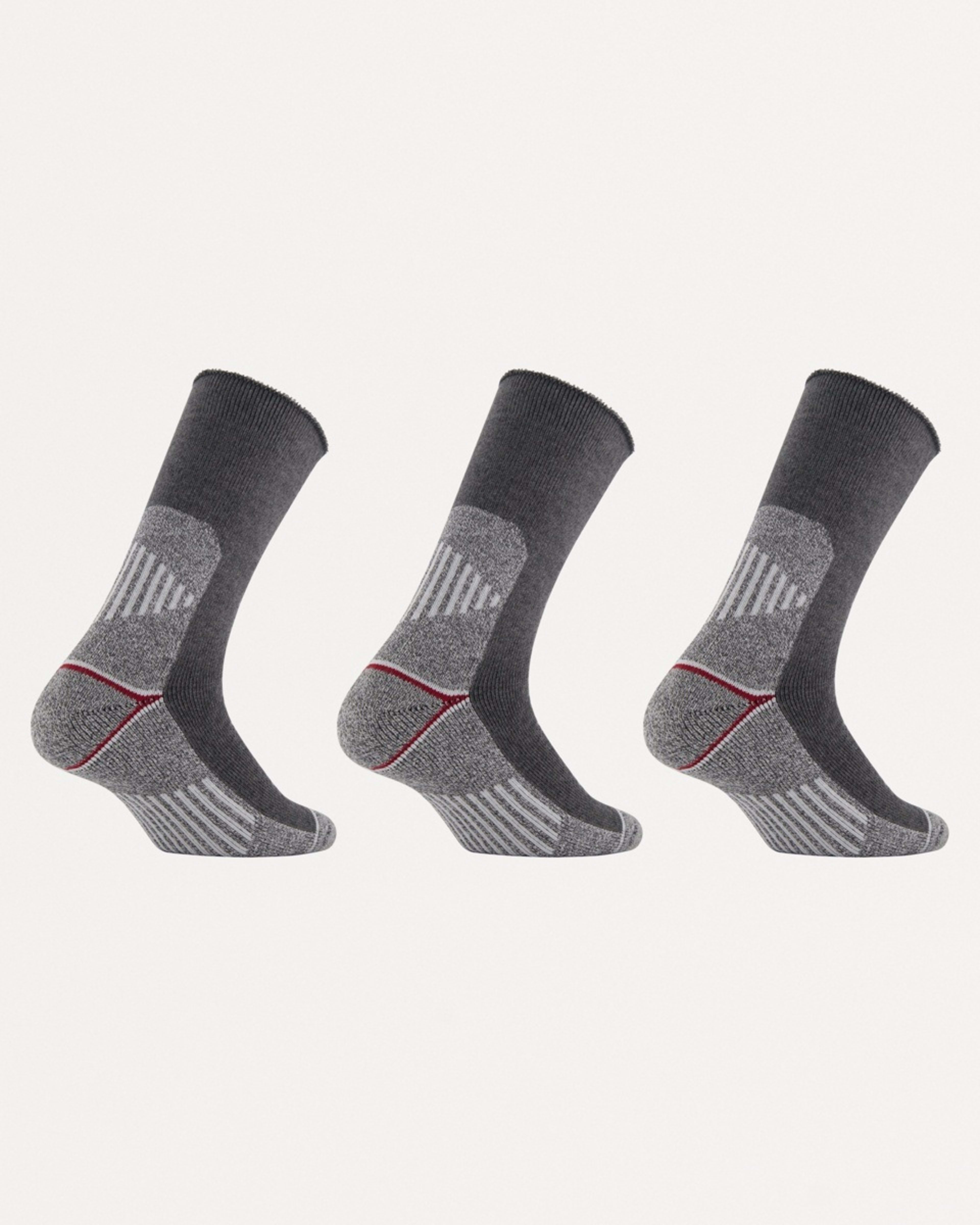 2 3 Pack Extreme Adventure Socks CHARRED MARLE, RED, 2 of 3