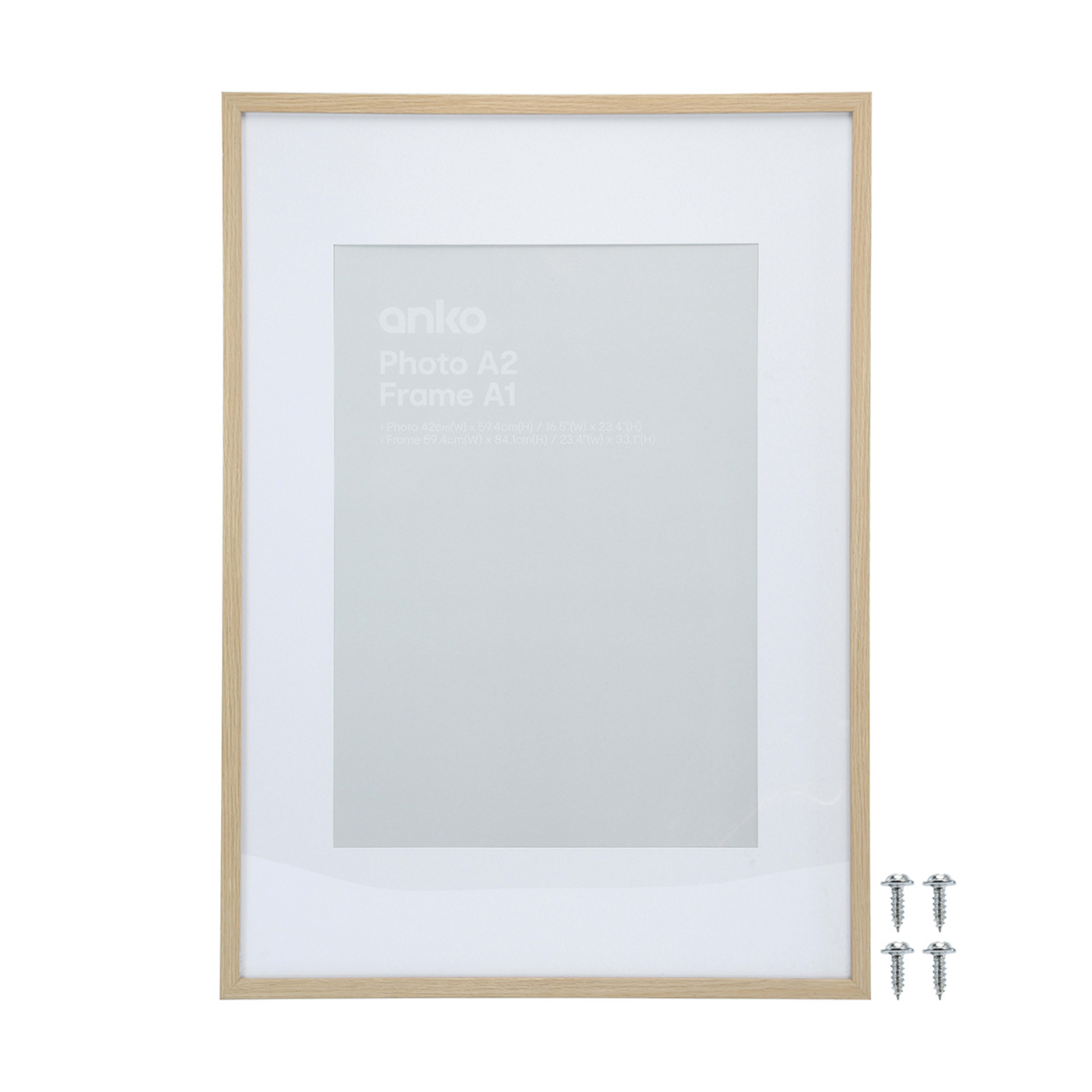 A1 Poster Frame - Oak Look - Kmart