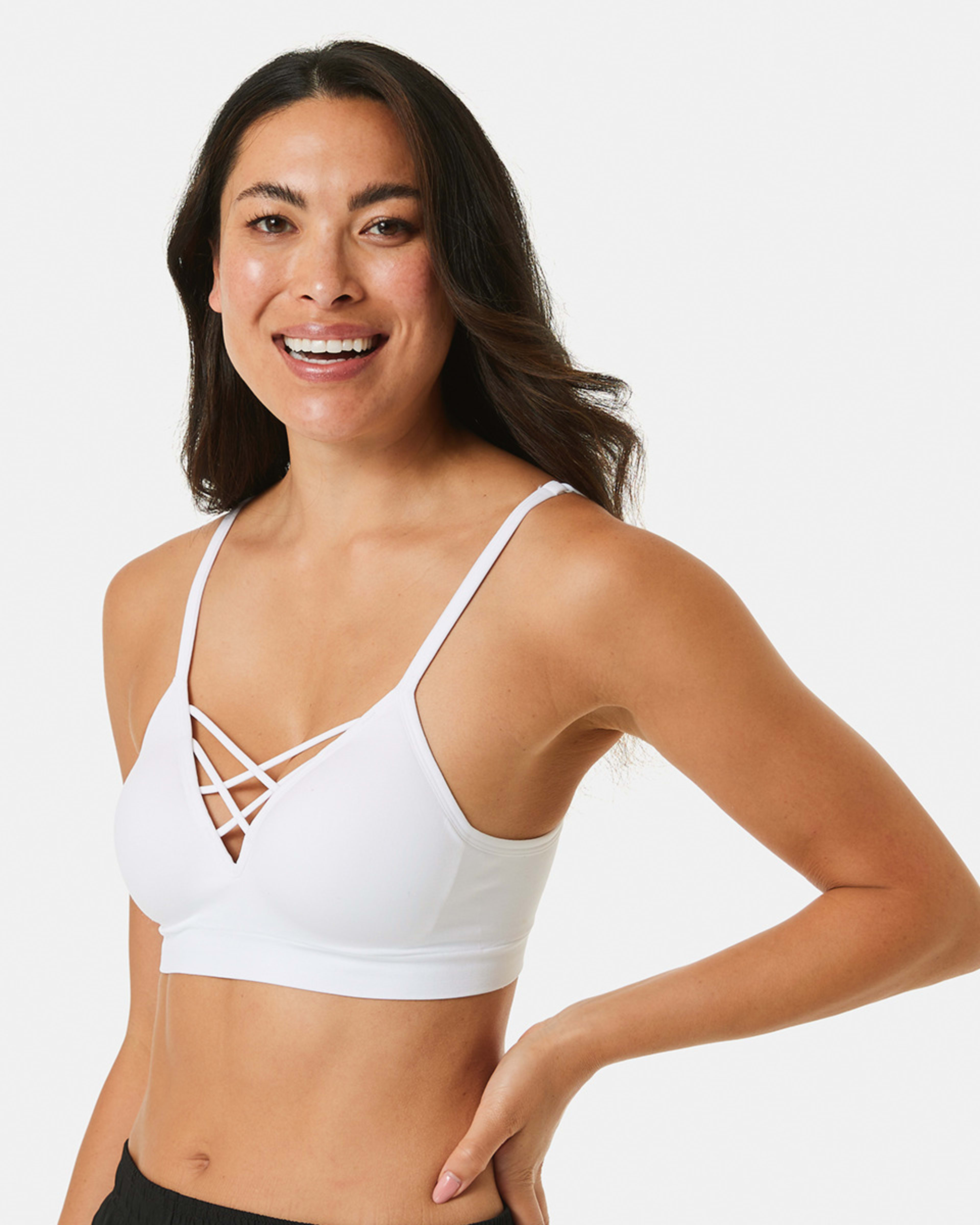 2 Wirefree Seamfree Bralette WHITE, 2 of 5