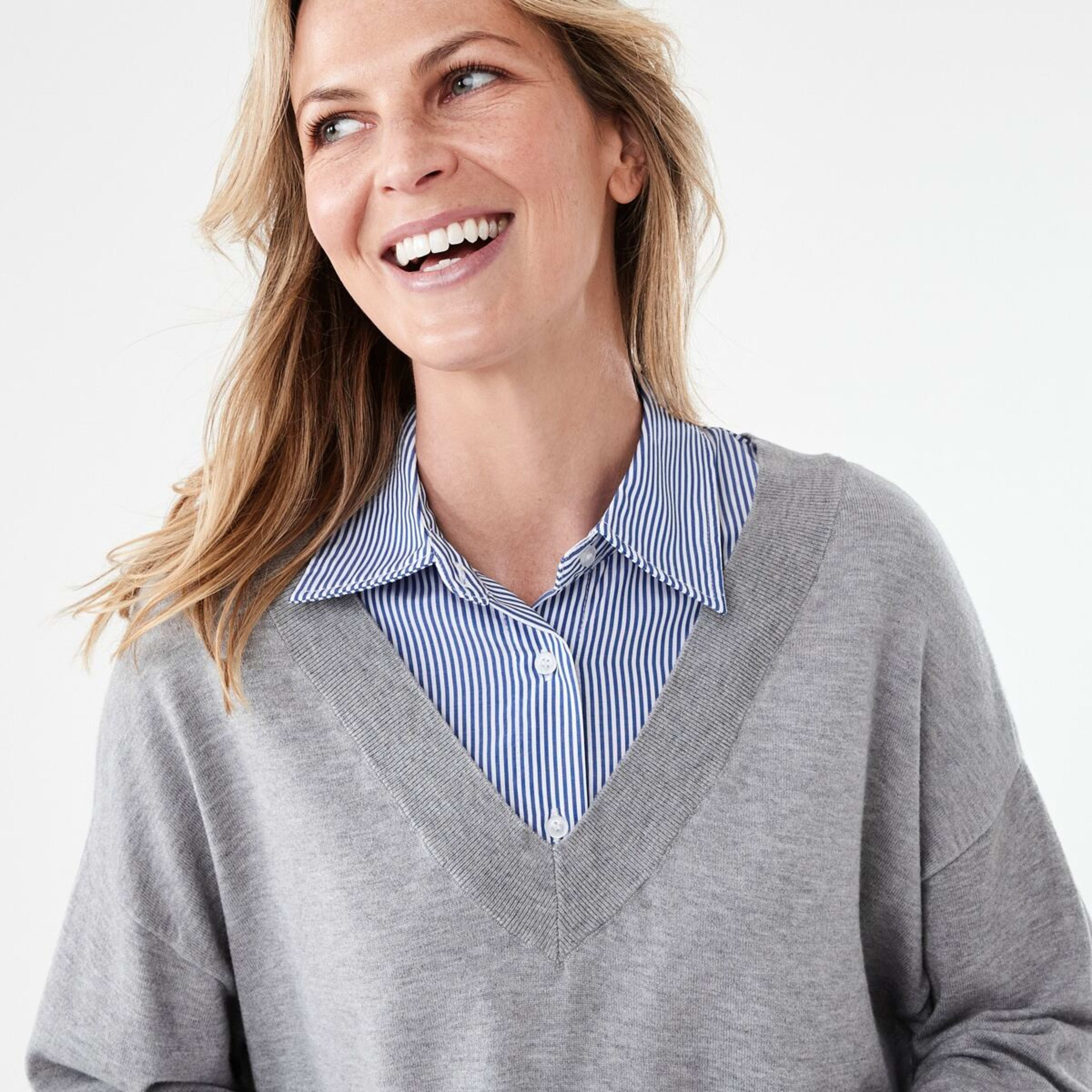 4 Twofer Jumper Grey Marle, 4 of 7