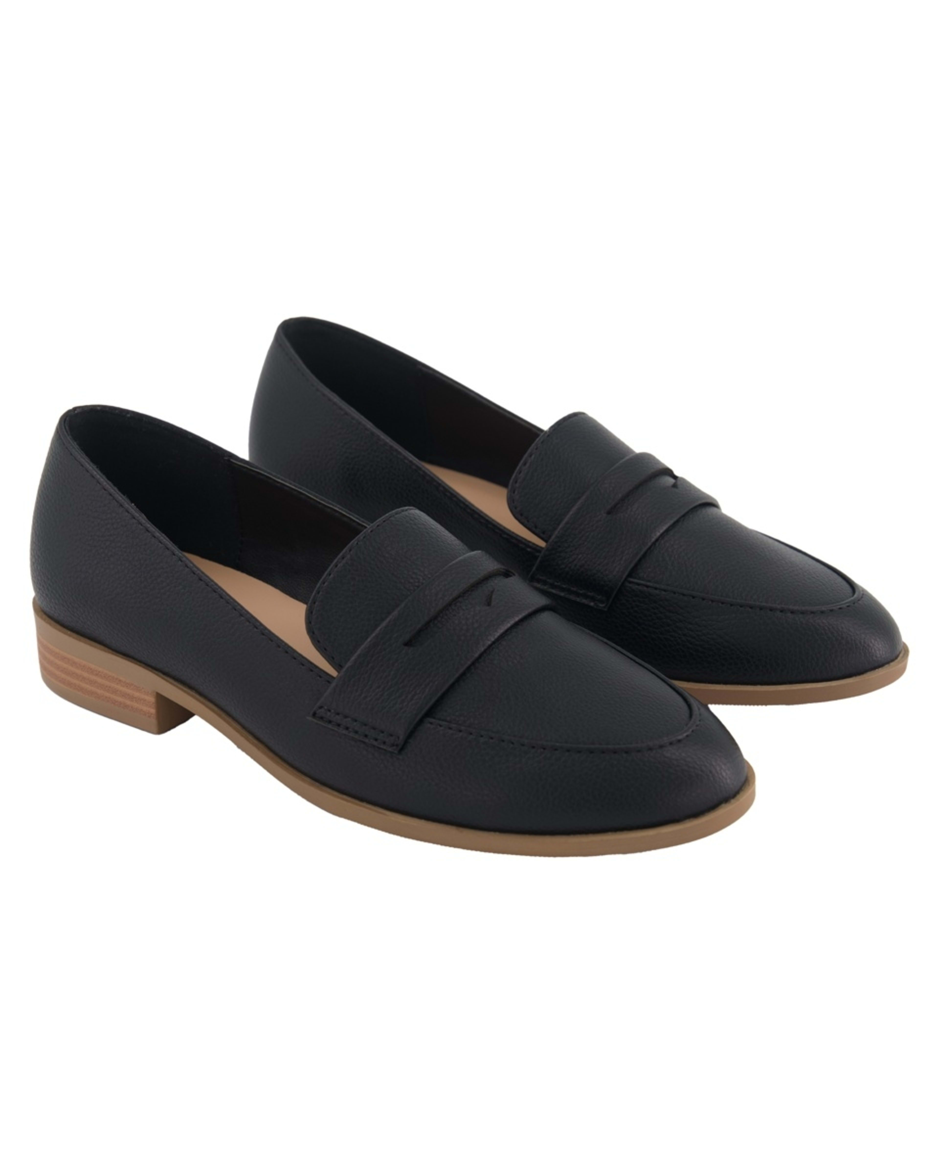 2 Saddle Loafer Flats Black, 2 of 5
