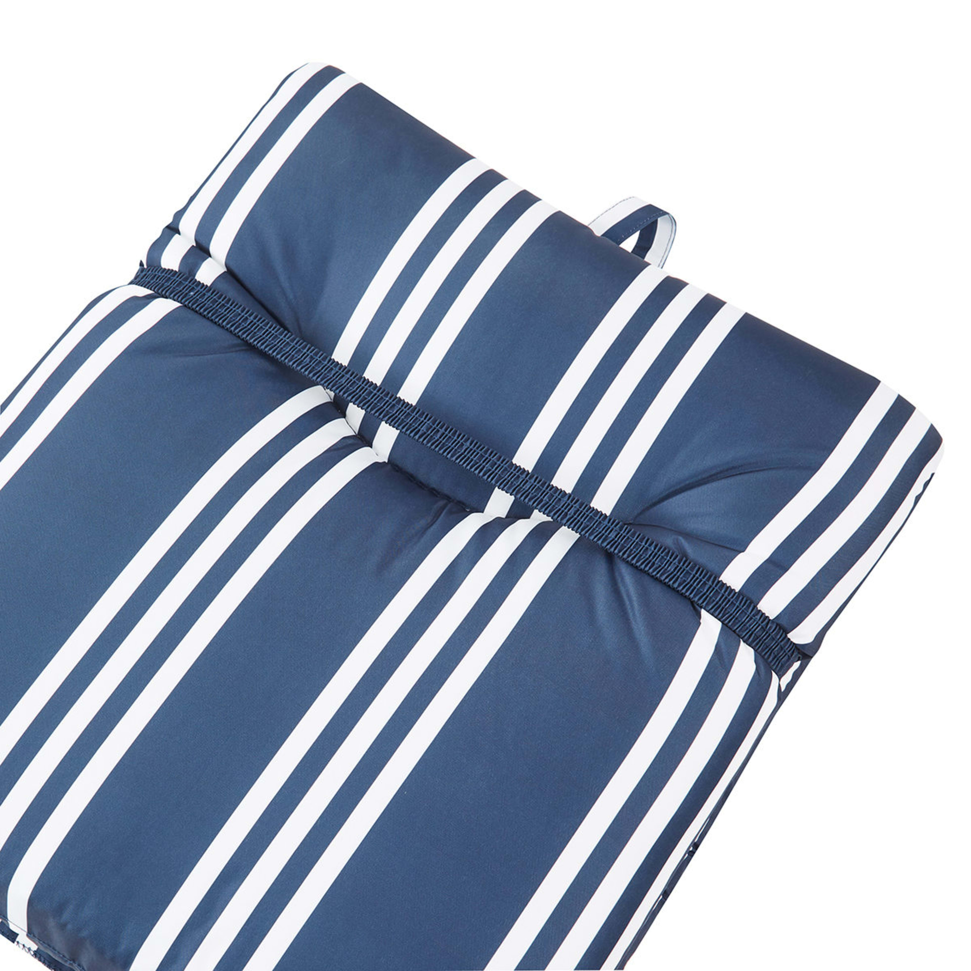 Outdoor Highback Cushion Blue Stripe Kmart